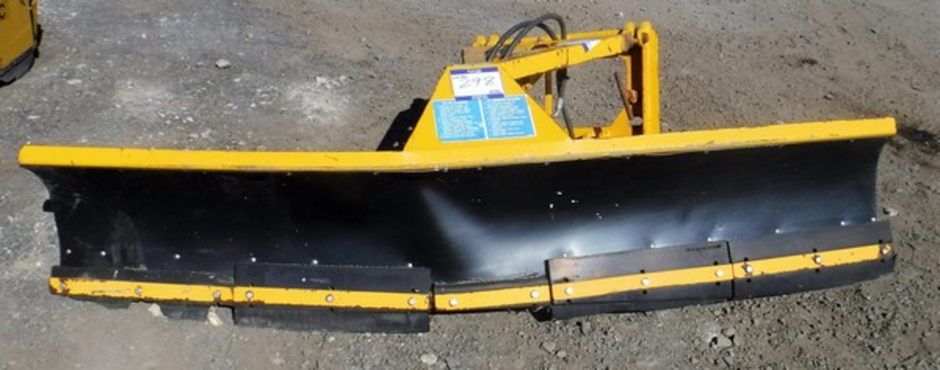 ECON WSR0RR23 snow plough with 9ft blade s/n 37498