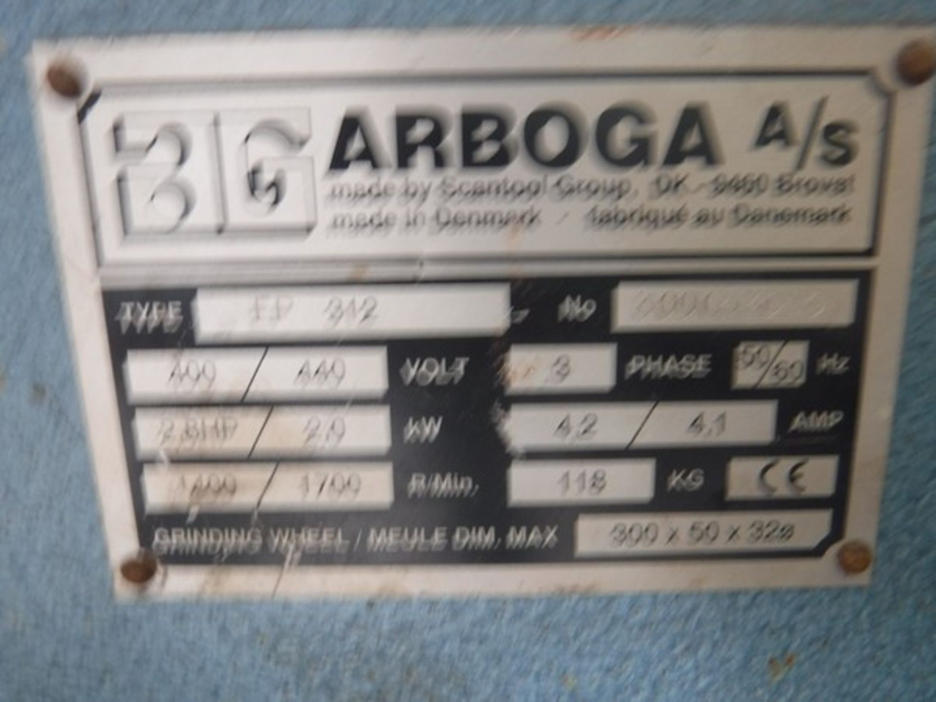 ARBOGA A/S EP312 grinder s/n 300653050 - Image 2 of 2