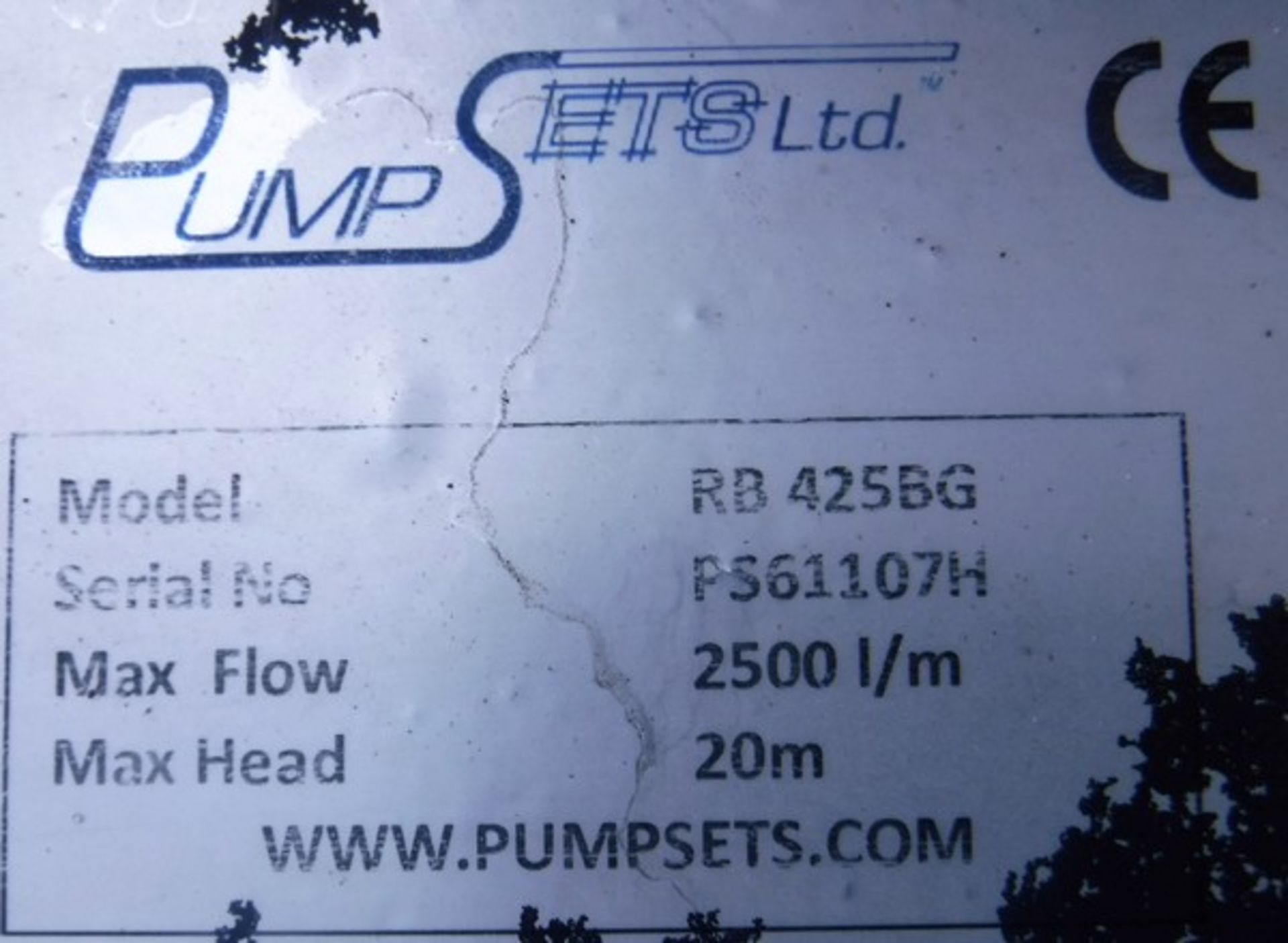 PUMPS ETS LTD RB425BG axle mounted compact pump s/n P56110711 - Image 5 of 5