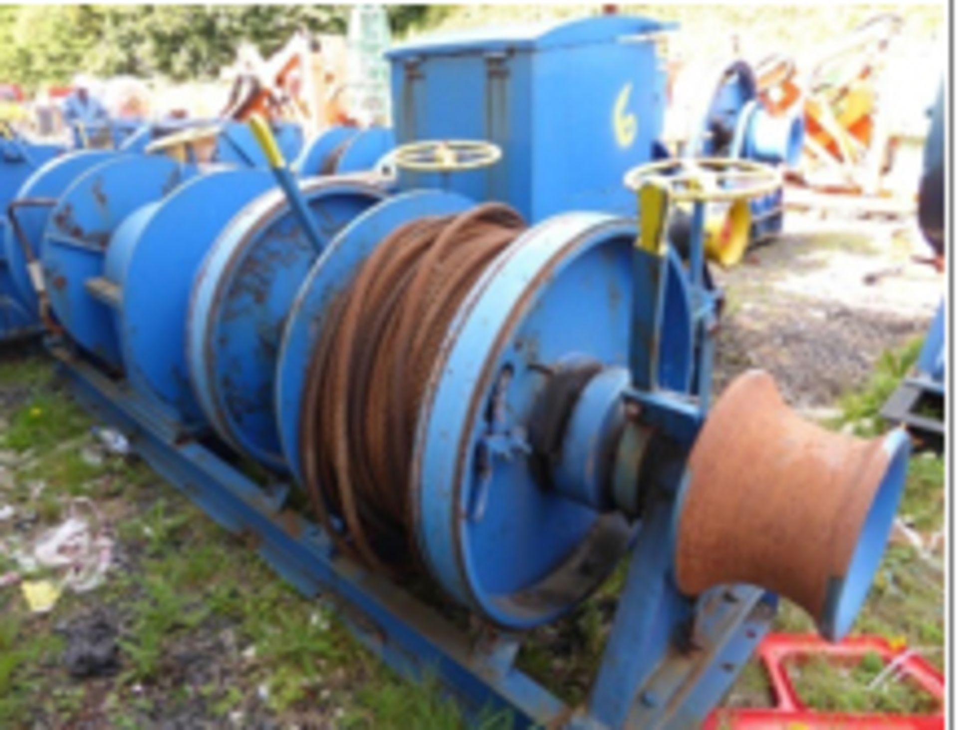 TRIPLE DRUM WINCH 2 cylinder Lister diesel engine. Overall condition reasonable. Engine condition un - Image 2 of 2