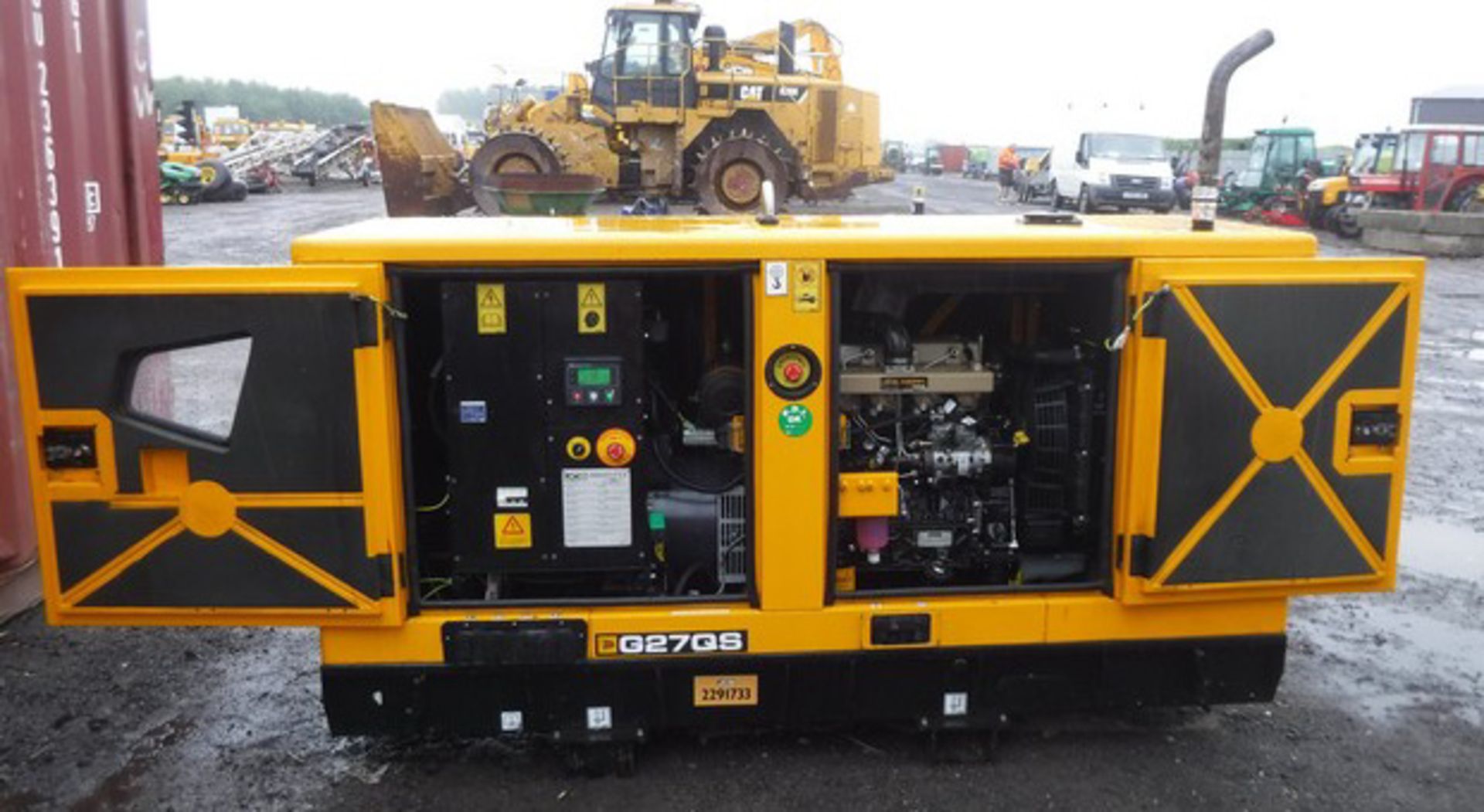 2017 JCB G27QS generator 24.5KVA rate power engine no 4701300610 1081hrs (not verified)