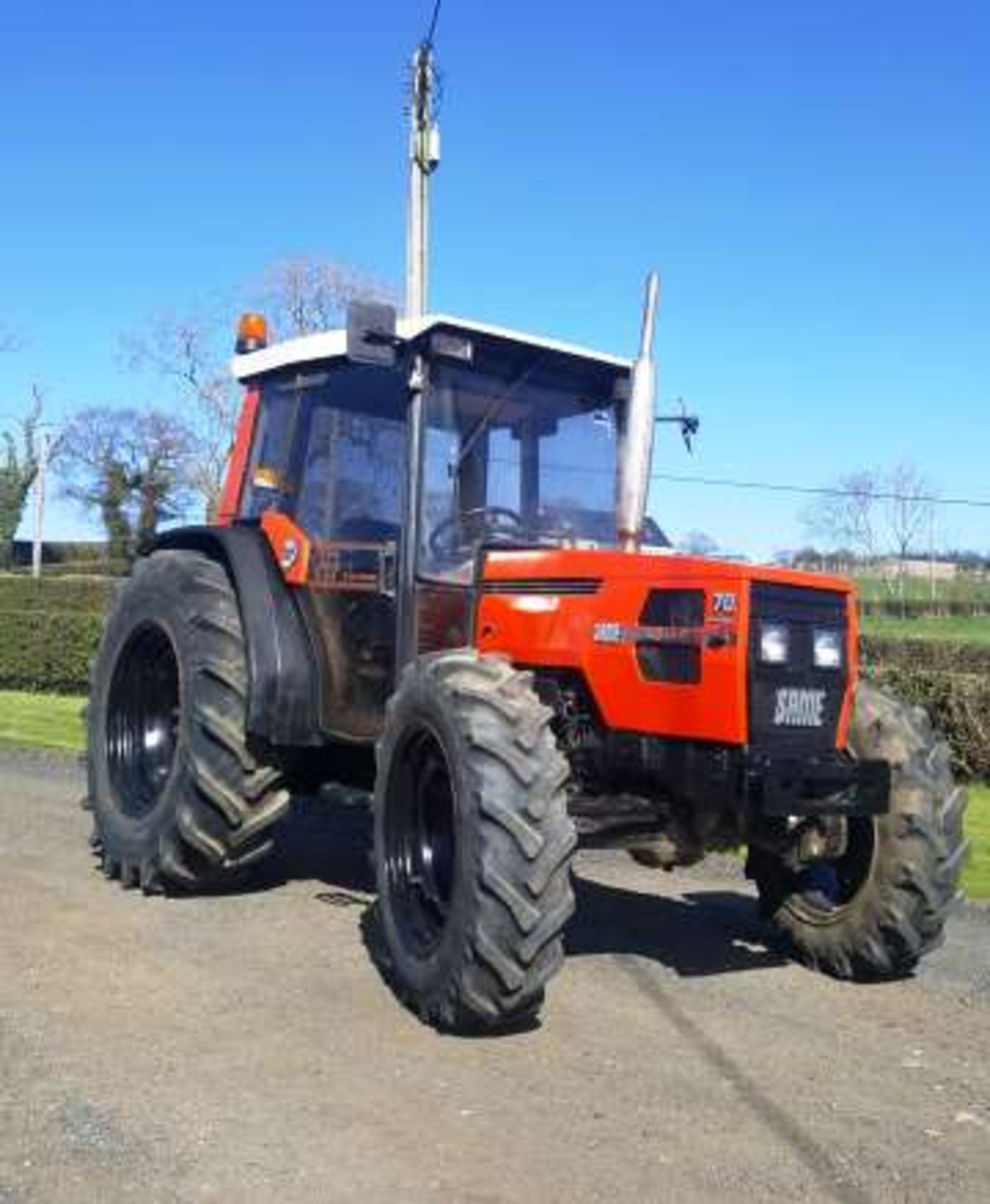 1992 SAME ASTER 70 TURBO t4 w/d tractor 40k gearbox. Reg No J729 NSJ. S/N AST7VT1709. 3260 hrs (not - Image 2 of 8