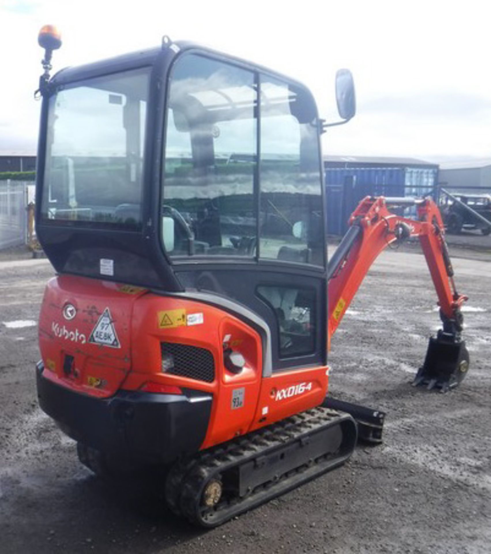 2011 KUBOTA KX016.4. S/N 55300. 1841hrs (not verified) - Bild 5 aus 17