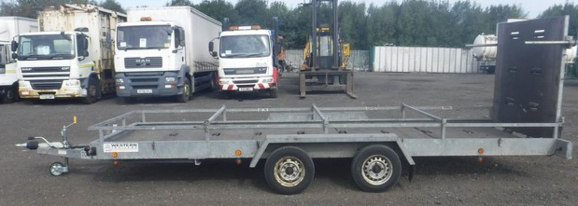 1999 WESTERN TRAILERS 18' X 6' twin axle trailer c/w 5' ramp. Max gross weight 2000kg. VIN SEWTTRT20 - Image 11 of 12