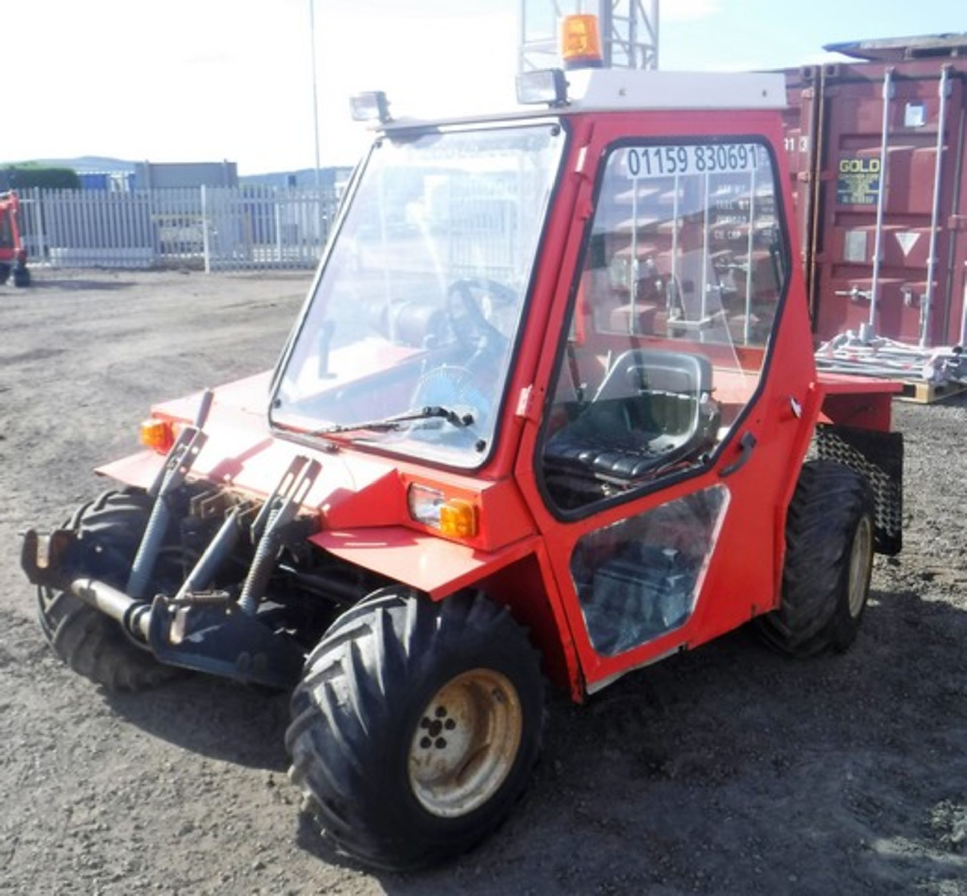 BUCHOR TM800 ride on unitility mower. S/N TM8501418. Kubora 3 cylinder engine, 3 point hitch.