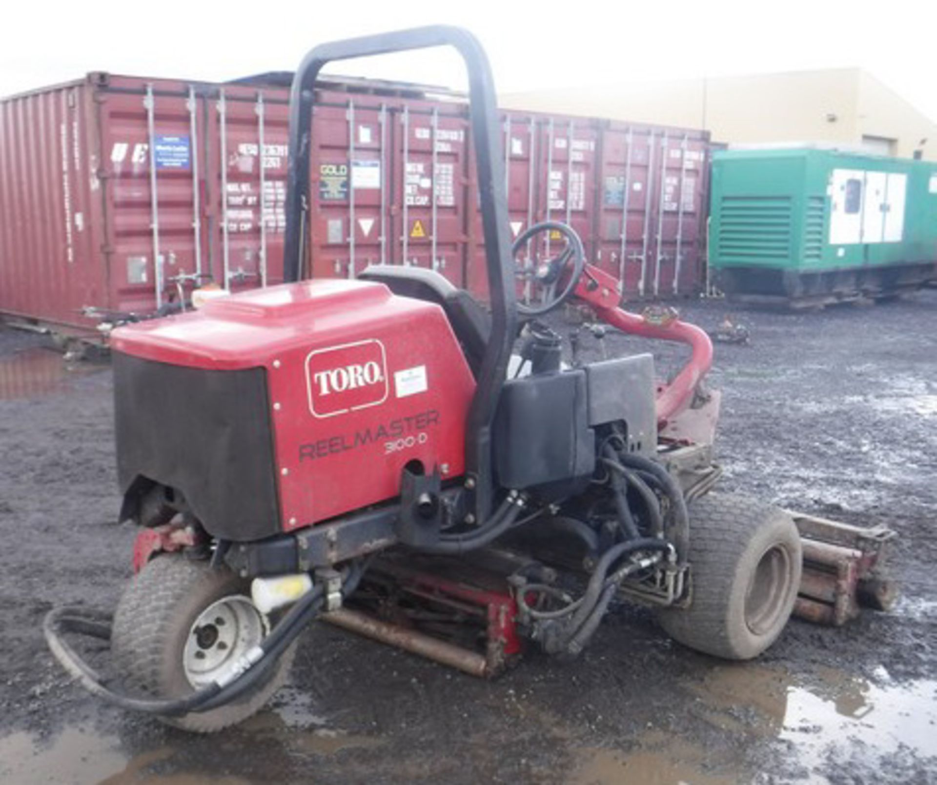 2007 TORO Reelmaster 3100D ride on lawn mower. S/N 03206-270001370. 3086hrs (not verified). Asset - - Image 9 of 13