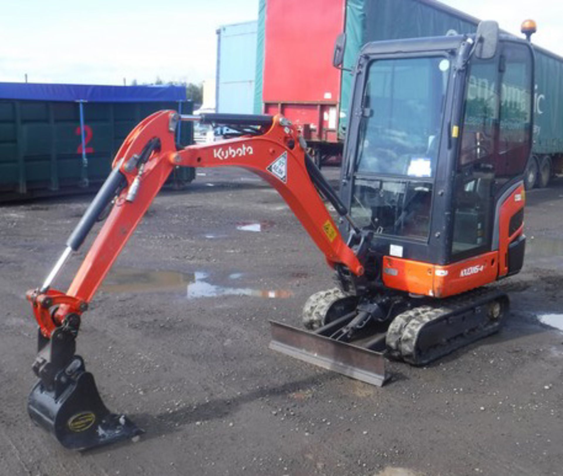 2011 KUBOTA KX016.4. S/N 55300. 1841hrs (not verified)