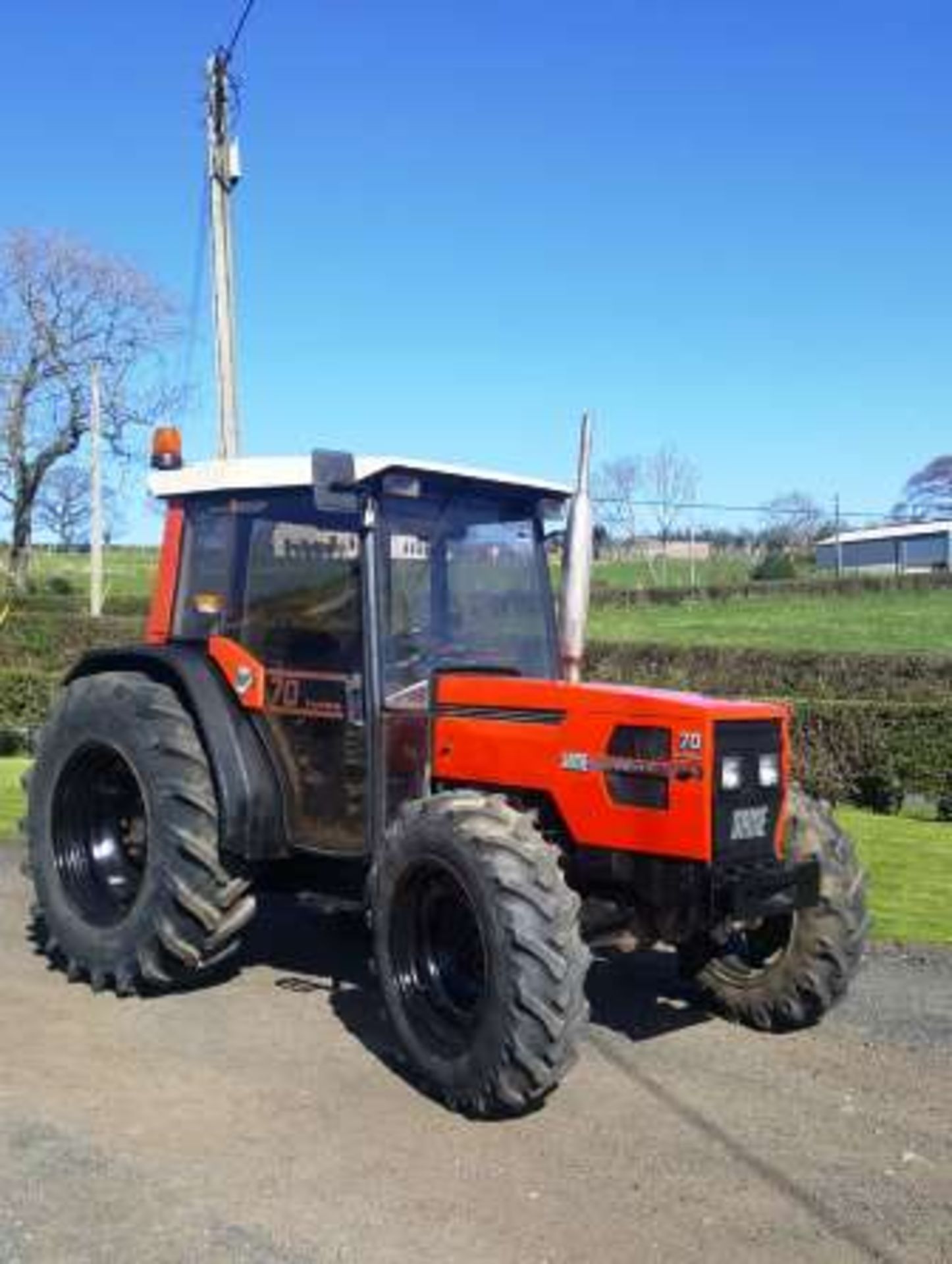 1992 SAME ASTER 70 TURBO t4 w/d tractor 40k gearbox. Reg No J729 NSJ. S/N AST7VT1709. 3260 hrs (not - Bild 3 aus 8