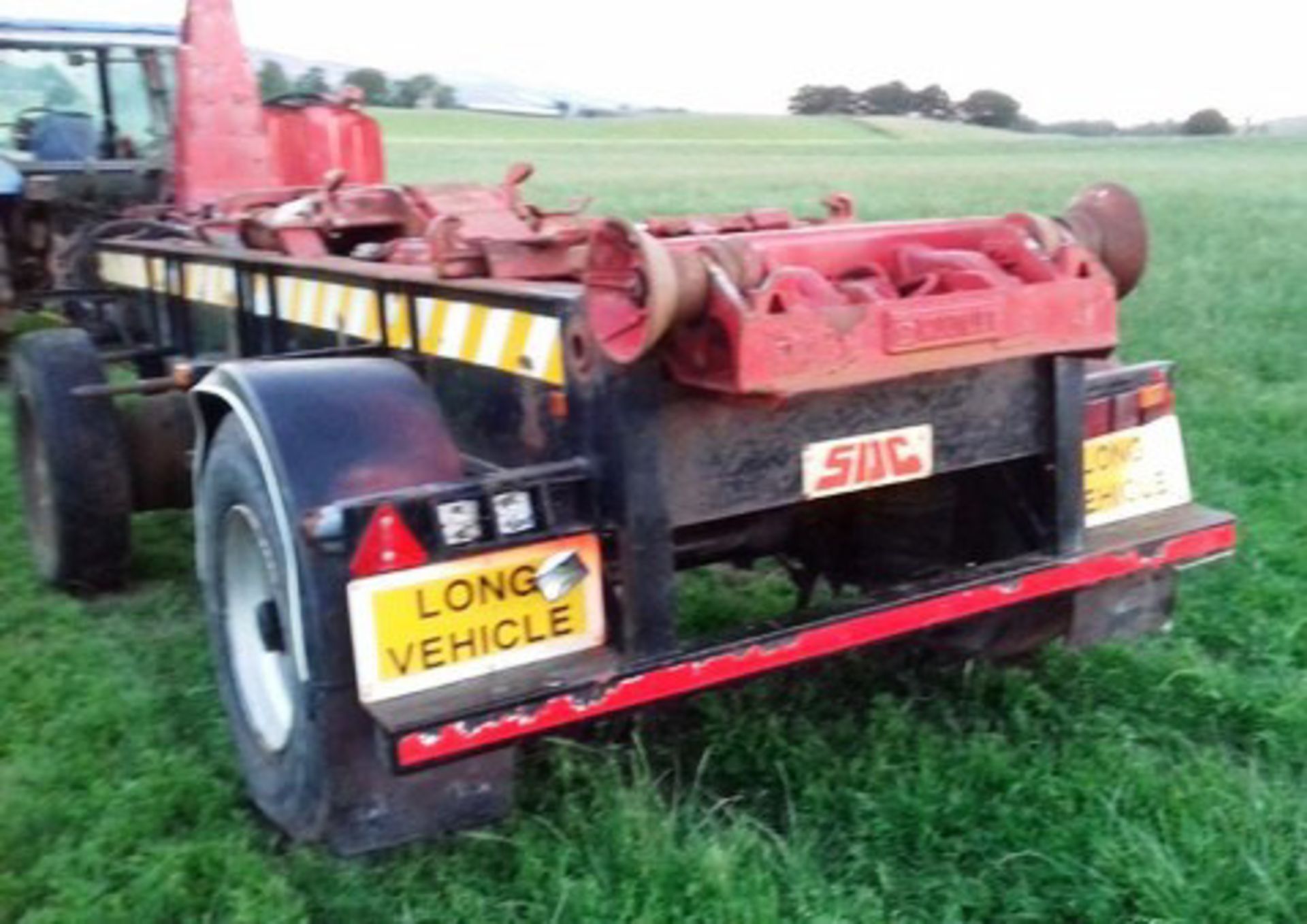 MULTI-LIFT 20ft hook lift trailer on suspension sprung drawbar c/w oil tank, worked from pto, multi- - Image 2 of 8