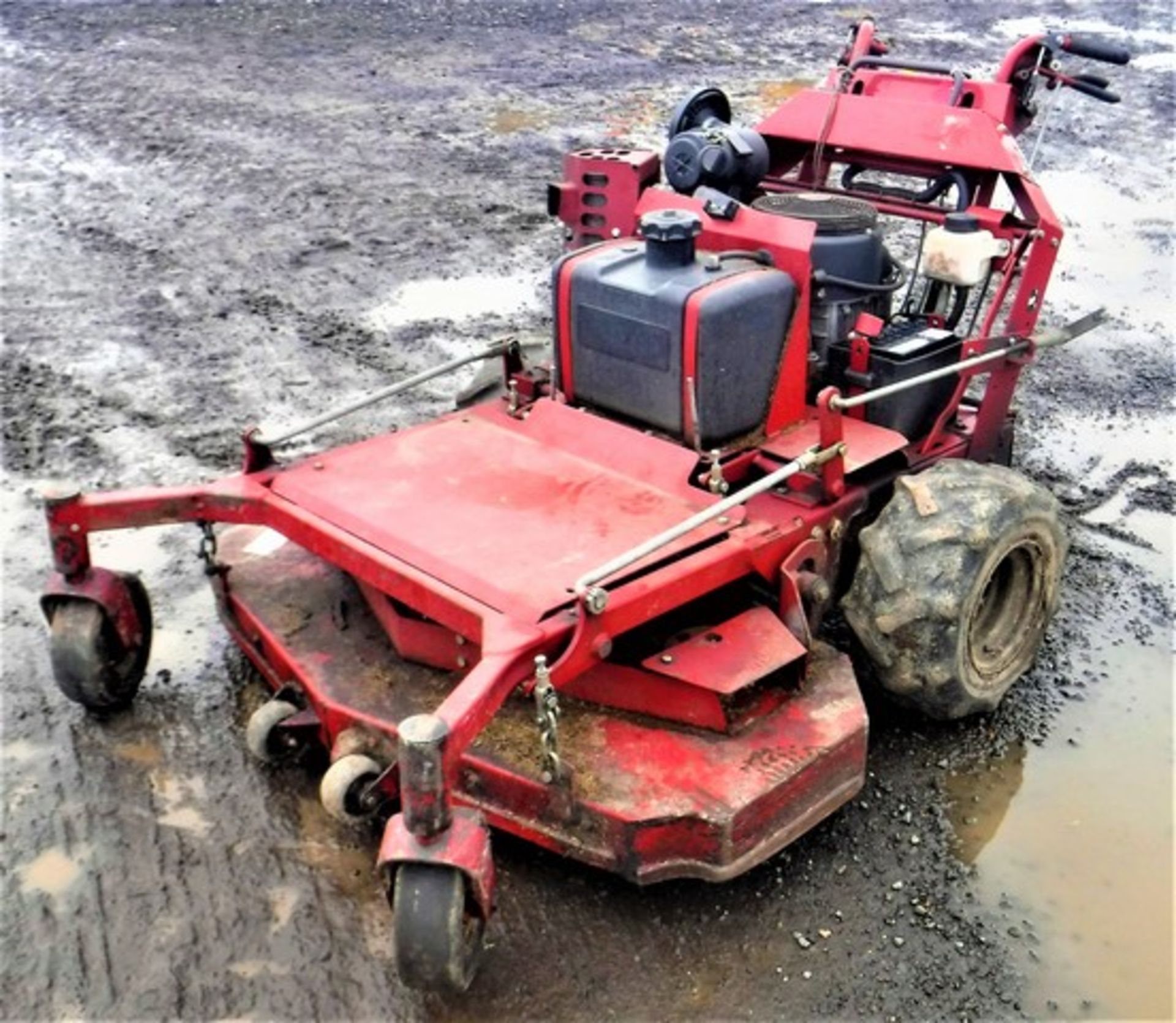 FERRIS 48" cut walk behind mower with Kawasaki FX60V engine. Model - 5900991. S/N 2014722832. Asset