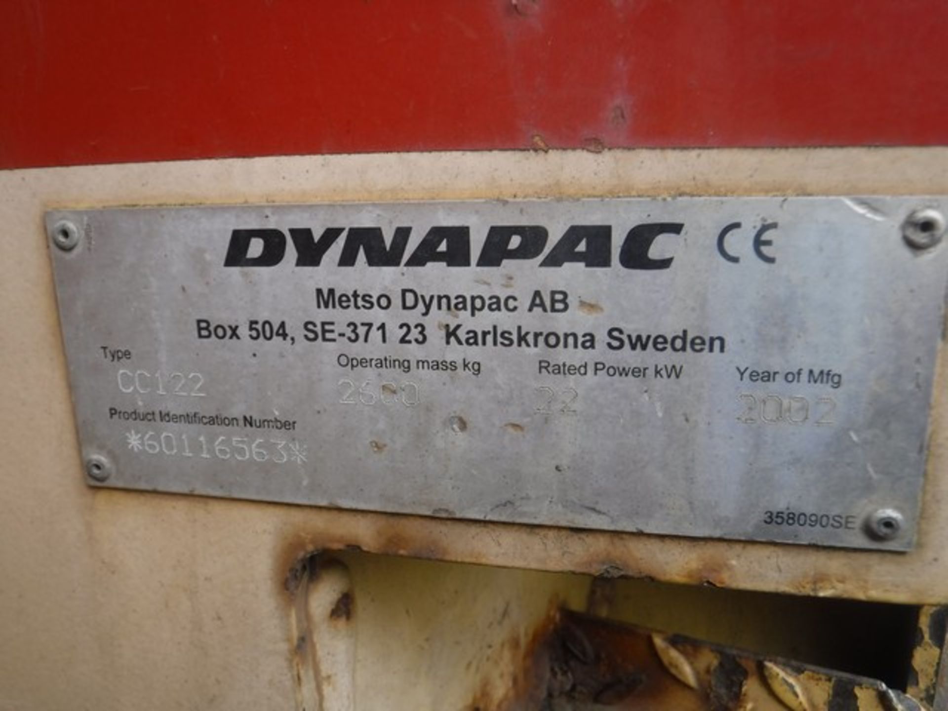2002 DYNOPAC double drum roller. Service history. Reg No SL02 HSA. 2000hrs (not verified) - Image 4 of 14