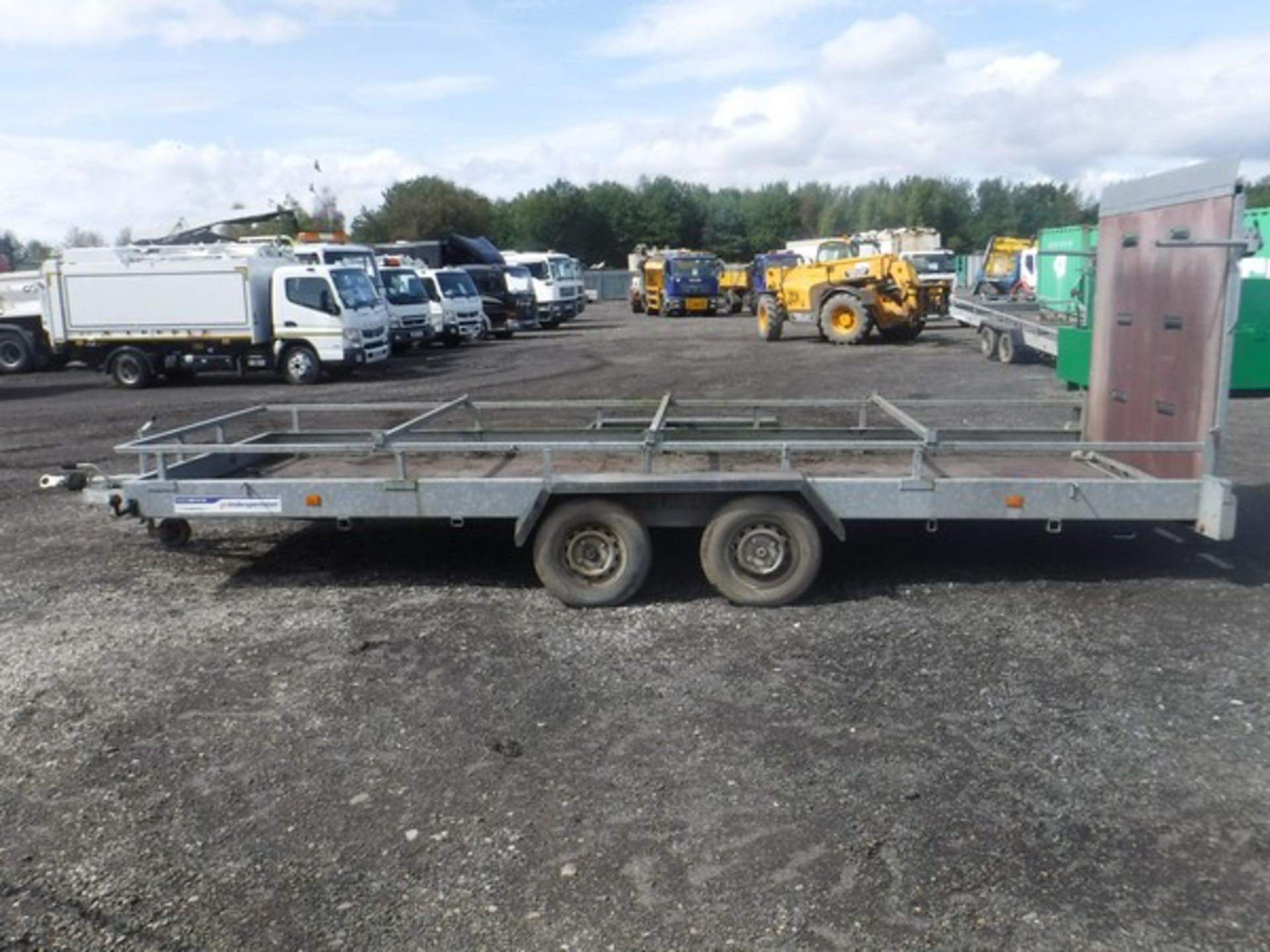 INDESPENSION LTD 18'x6' twin axle trailer c/w 5' ramp. Max gross weight 2000kg VIN 076761 . Asset No - Image 11 of 12