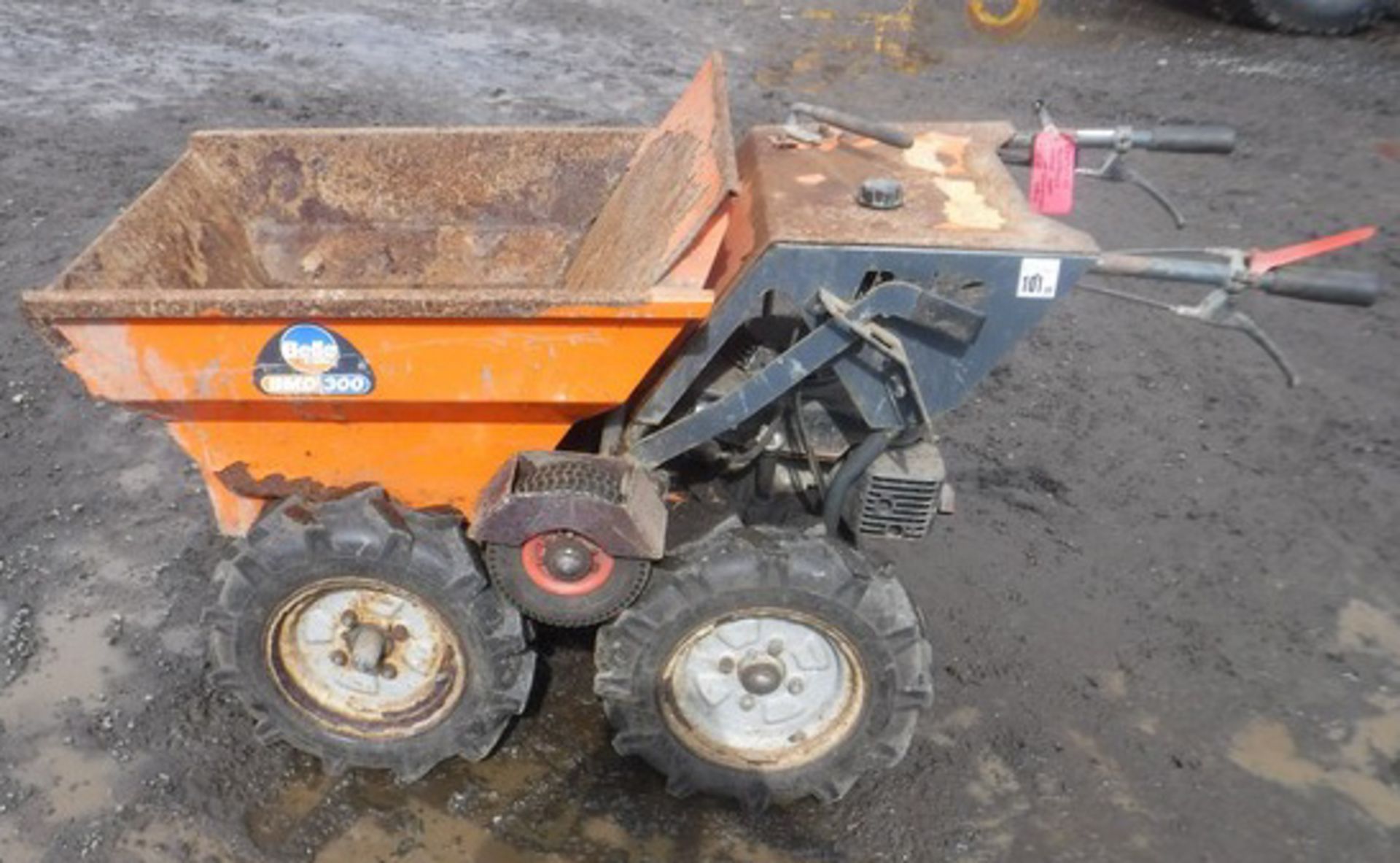 2007 BELLE BMD300 motor wheeled barrow with Honda GXV160 engine. Model BMD01. Asset CS0711101. S/N B