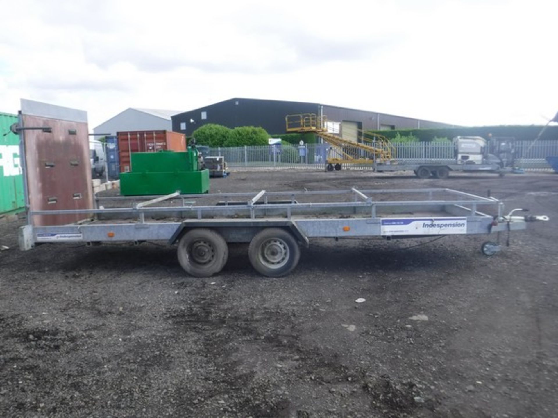 INDESPENSION LTD 18'x6' twin axle trailer c/w 5' ramp. Max gross weight 2000kg. VIN 076763. Asset No - Image 7 of 12