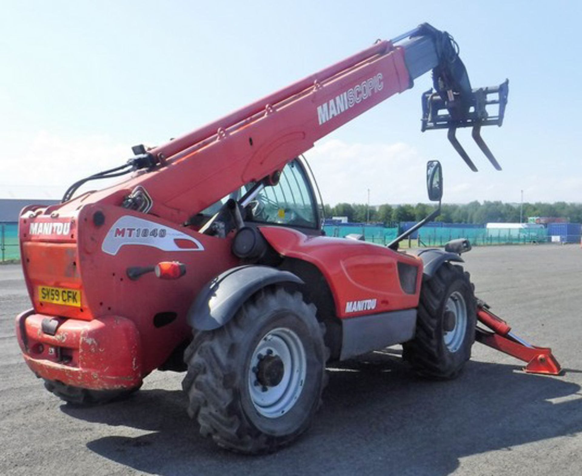 2009 MANITOU MT1840, Reg - SY59CFK. S/N - 258408. 4209 hrs (not verified). C/W set of forks - Image 10 of 13