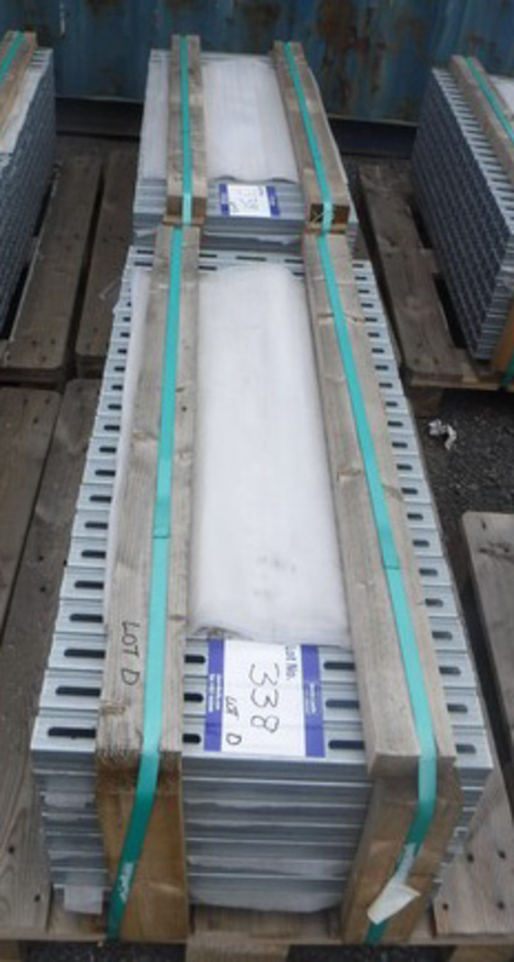HILTI chanel 0.5m long x 2mm - 352 lengths. New, used in construction for shelving.