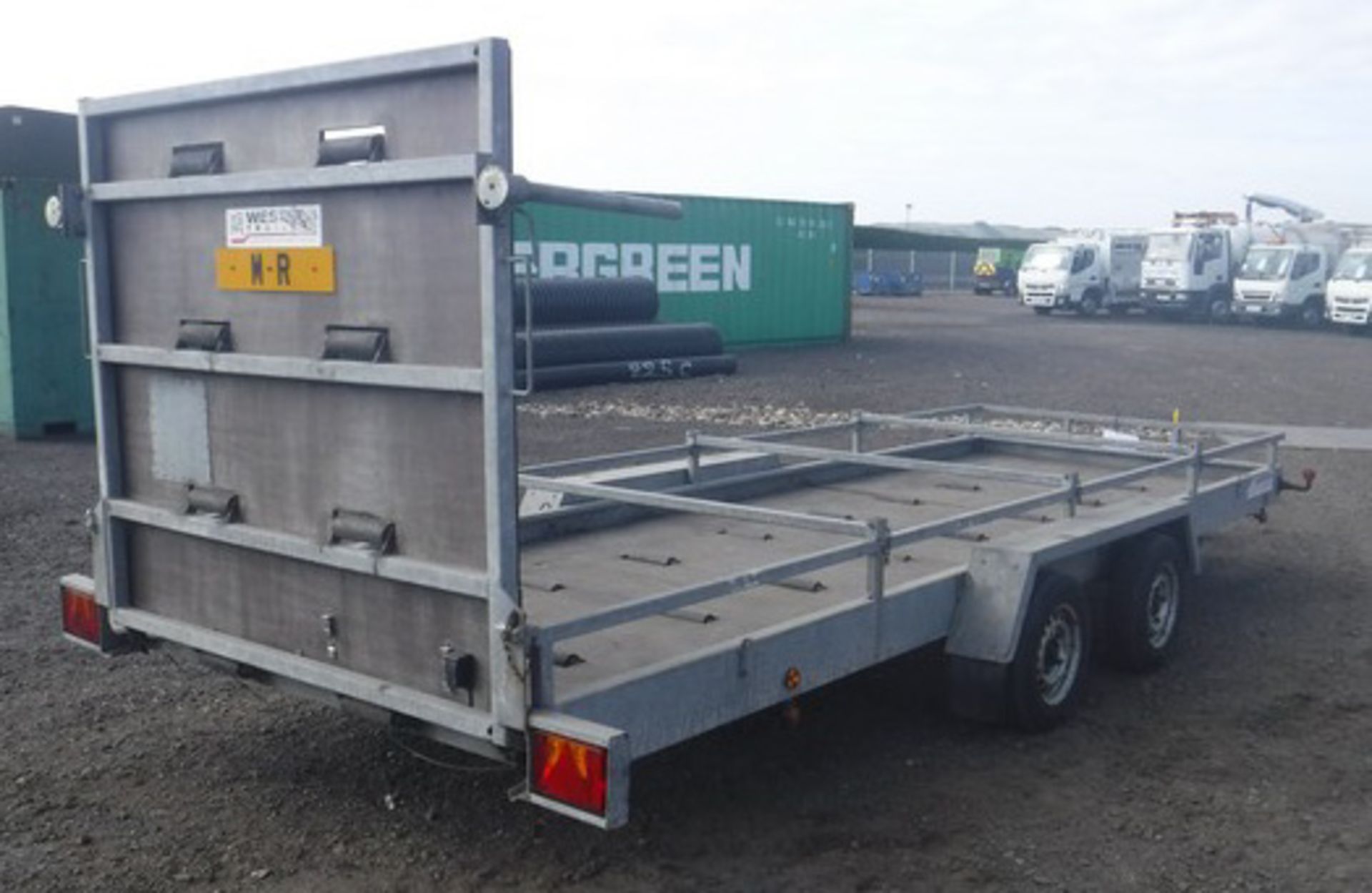 1999 WESTERN TRAILERS 18' X 6' twin axle trailer c/w 5' ramp. Max gross weight 2000kg. VIN SEWTTRT20 - Image 8 of 12