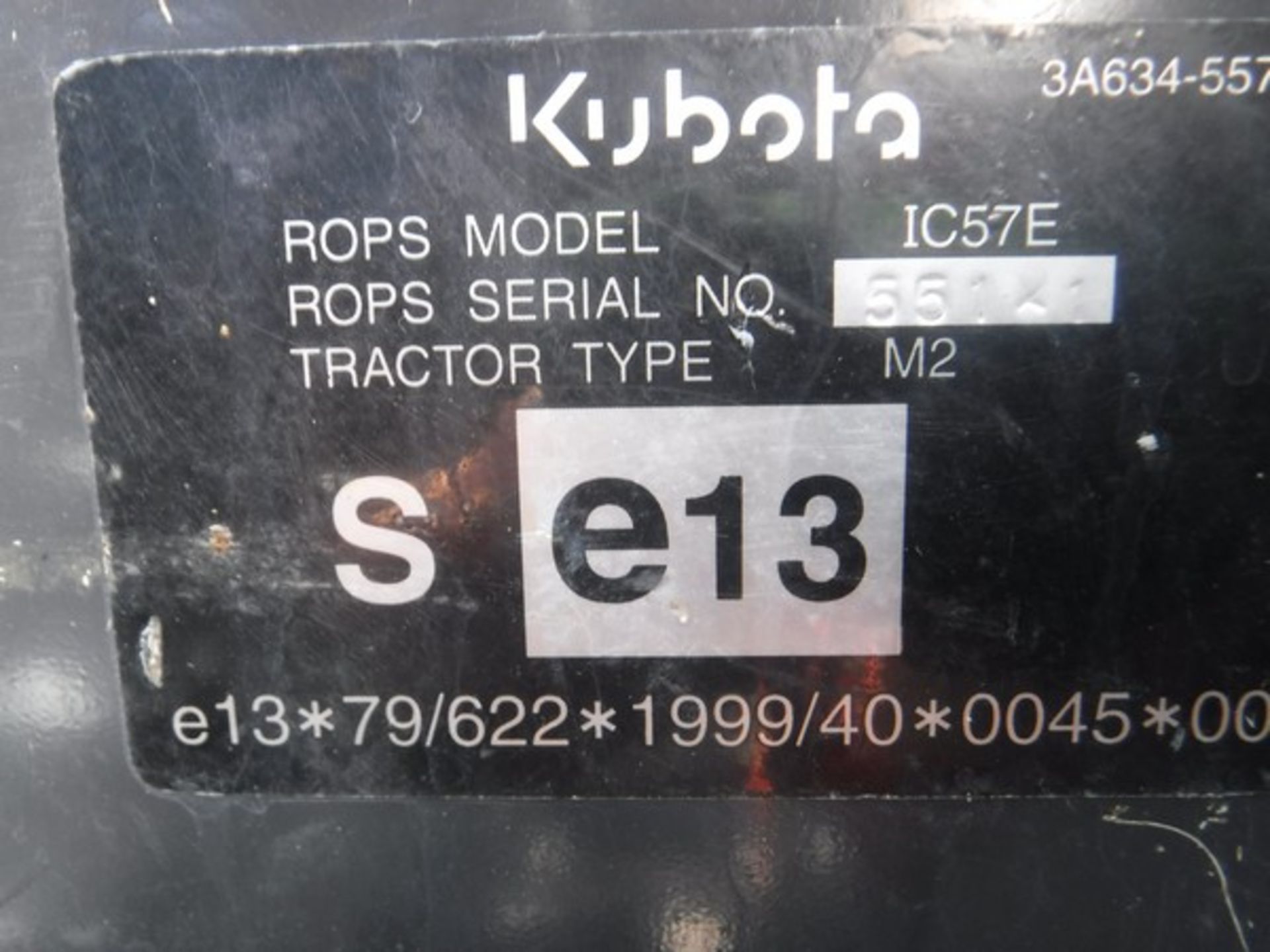 2008 KUBOTA ME5700 DTC tractor c/w Kubota LA1002 57c loader. Reg No SP08 EPF s/n 58580 979 hrs (not - Image 7 of 21