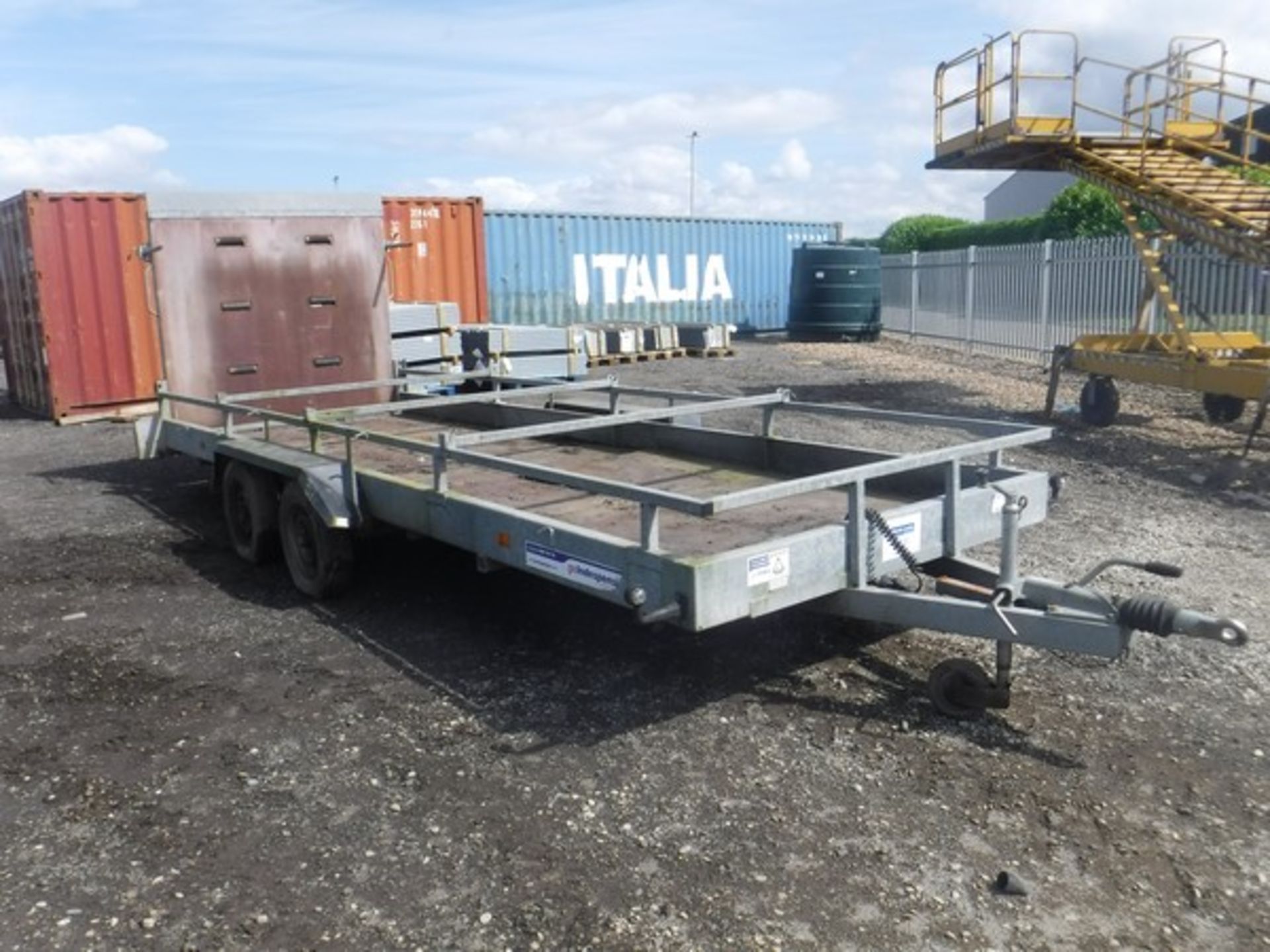 INDESPENSION LTD 18'x6' twin axle trailer c/w 5' ramp. Max gross weight 2000kg VIN 076761 . Asset No - Image 6 of 12