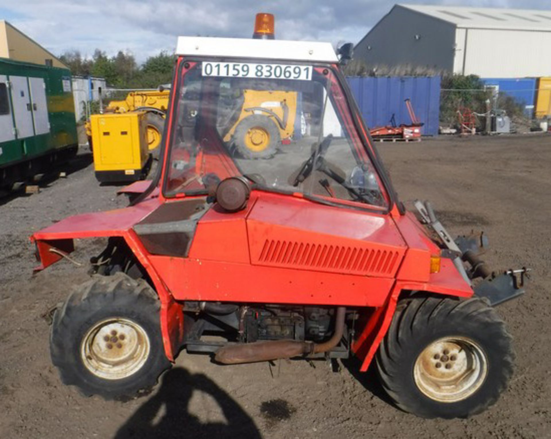 BUCHOR TM800 ride on unitility mower. S/N TM8501418. Kubora 3 cylinder engine, 3 point hitch. - Image 4 of 10