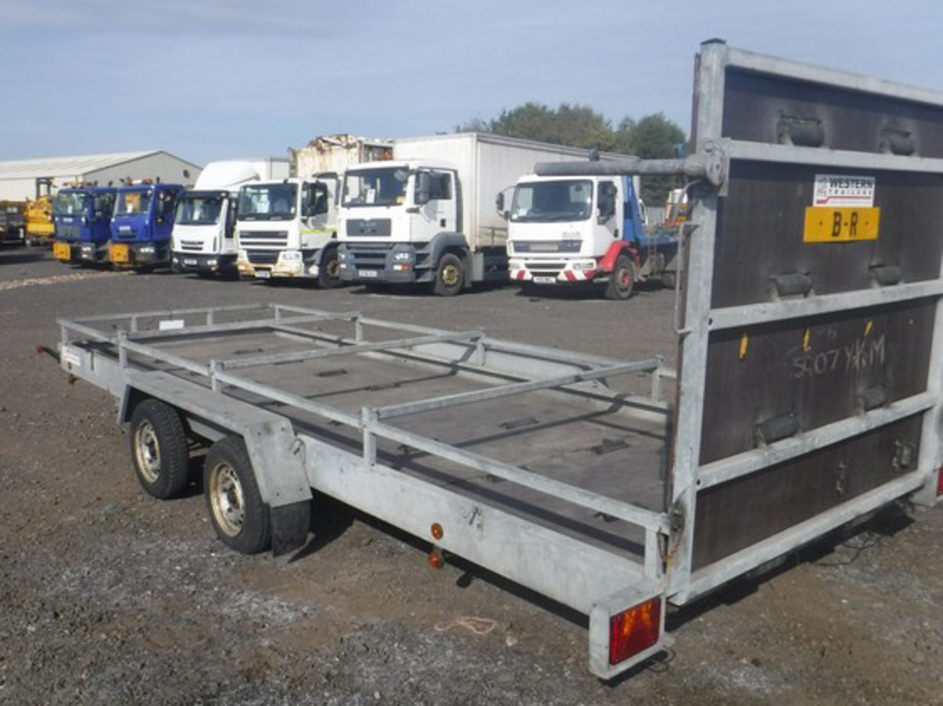 1999 WESTERN TRAILERS 18' X 6 twin axle trailer c/w 5' ramp. Max gross weight 2000kgs. VIN - SEWTTRT - Image 10 of 12