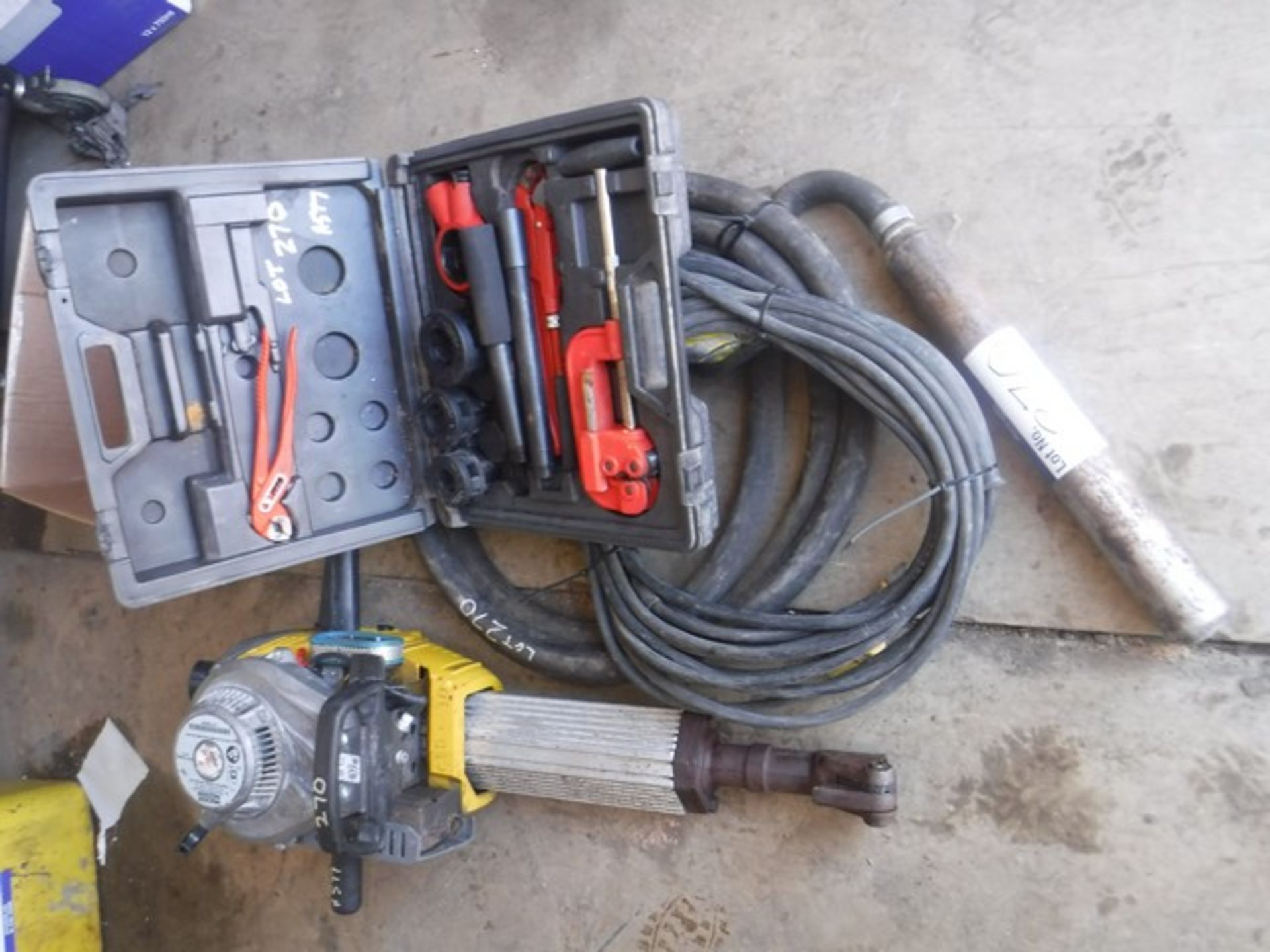 WACKER NEUSON concrete poker, Wacker neuson Cobra petrol breaker & pipe threader