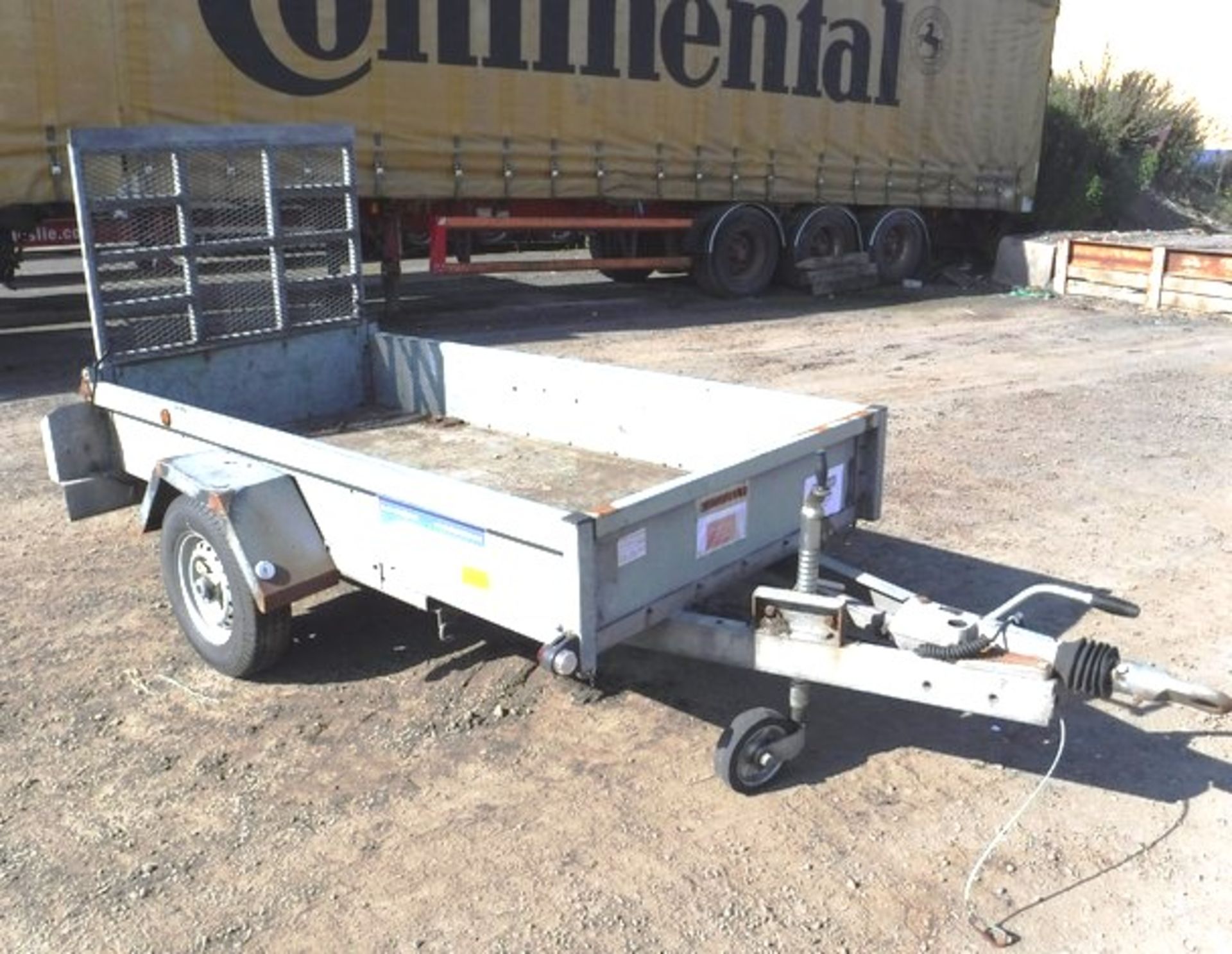 INDESPENSION single axle trailer. 8ft x 4ft with tail gate. Asset - 758-5132 - Image 7 of 13