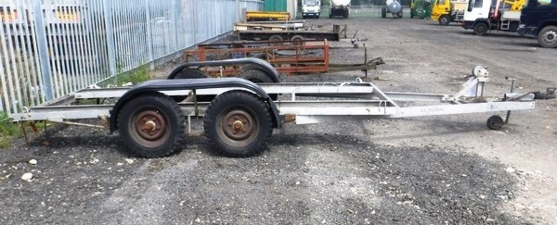 SL DALMORE twin axle car trailer. 6ft x 4ft - Image 3 of 4