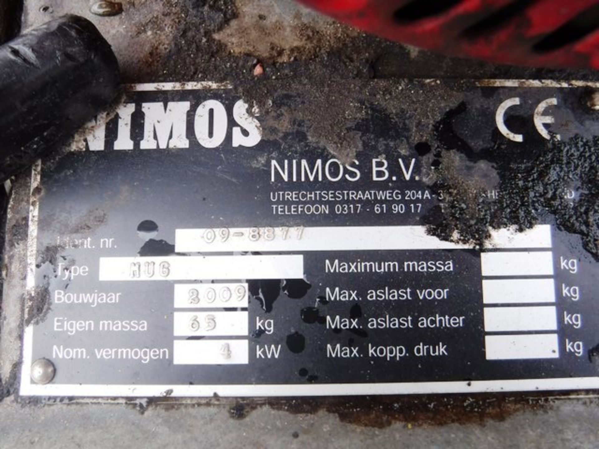 2009 NIMOS MUG weed ripper with Honda engine. ID - 09-8877 - Image 2 of 2