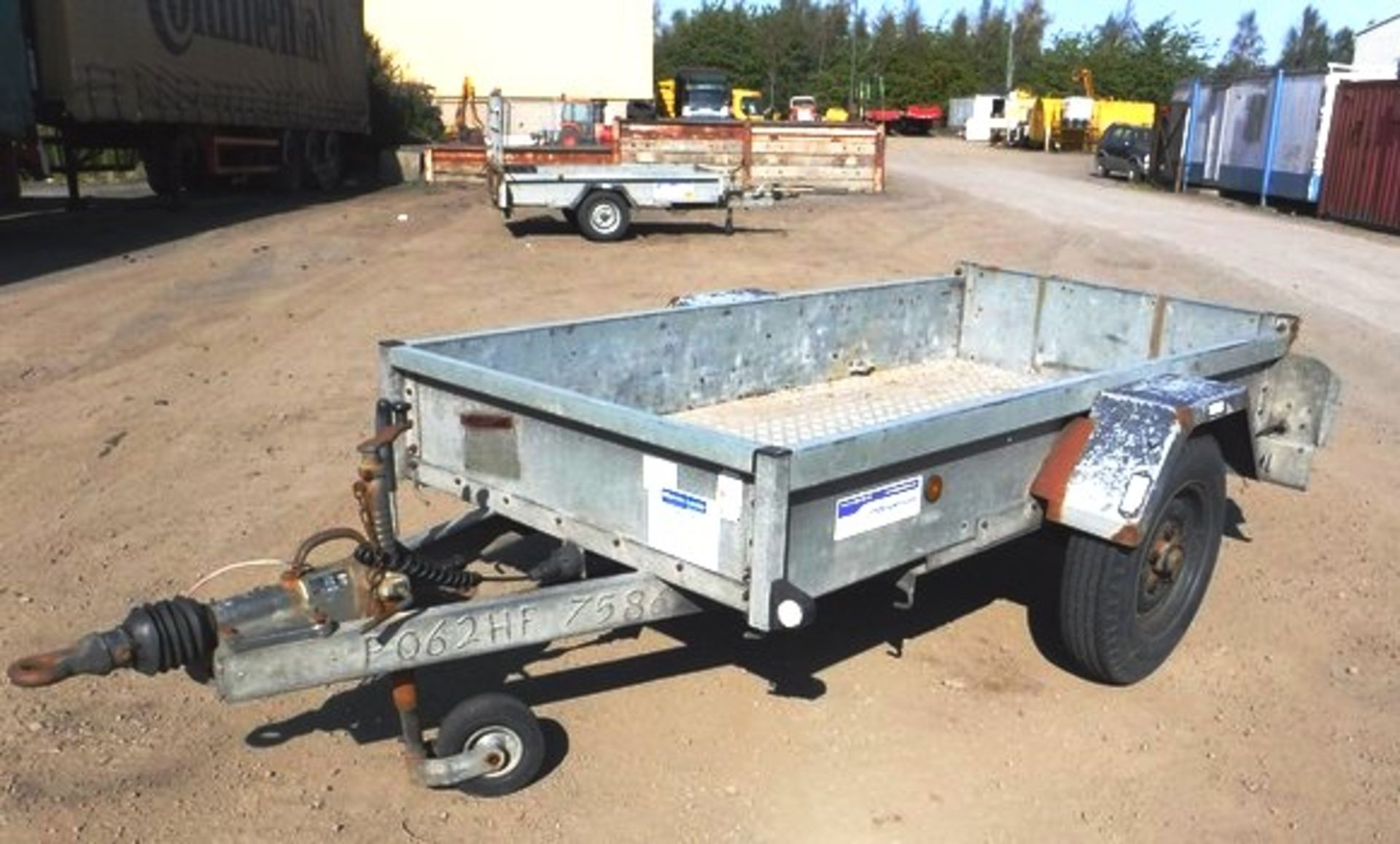 INDESPENSION single axle trailer. 8ft x 4ft. Asset - 758-6230