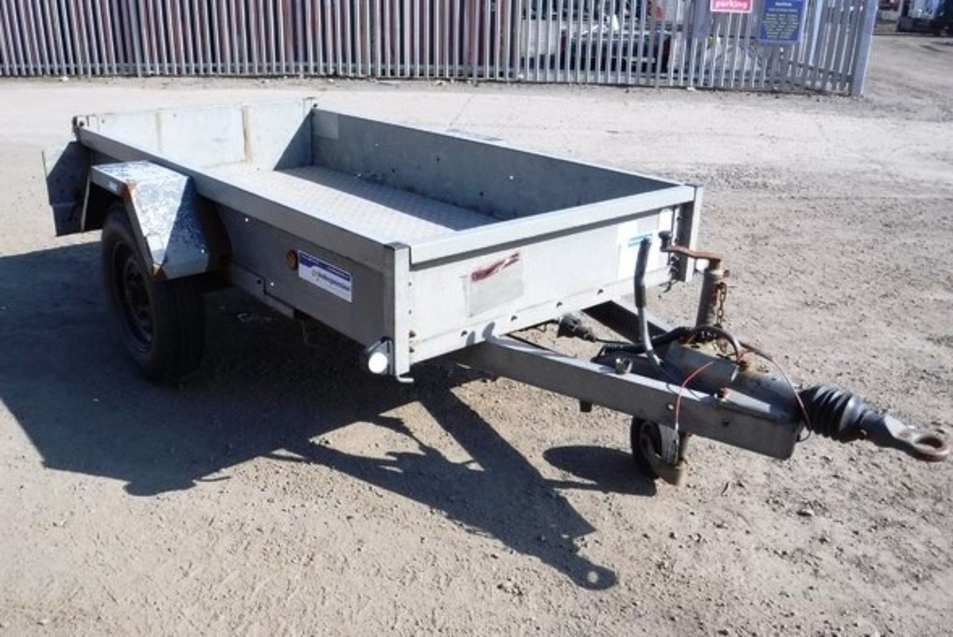 INDESPENSION single axle trailer. 8ft x 4ft. Asset - 758-6230 - Image 6 of 12