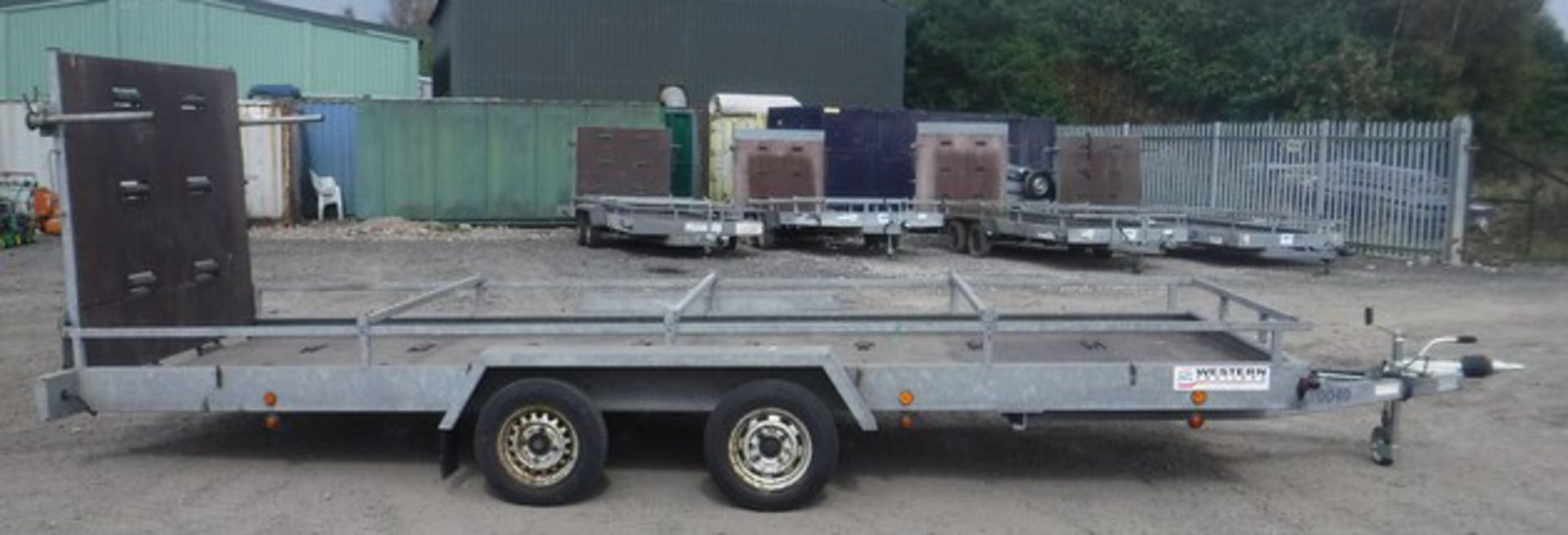 1999 WESTERN TRAILERS 18' x 6' twin axle trailer. c/w 5ft ramp. VIN - SEWTTRT203BG7637/3. Asset - 70 - Image 7 of 12