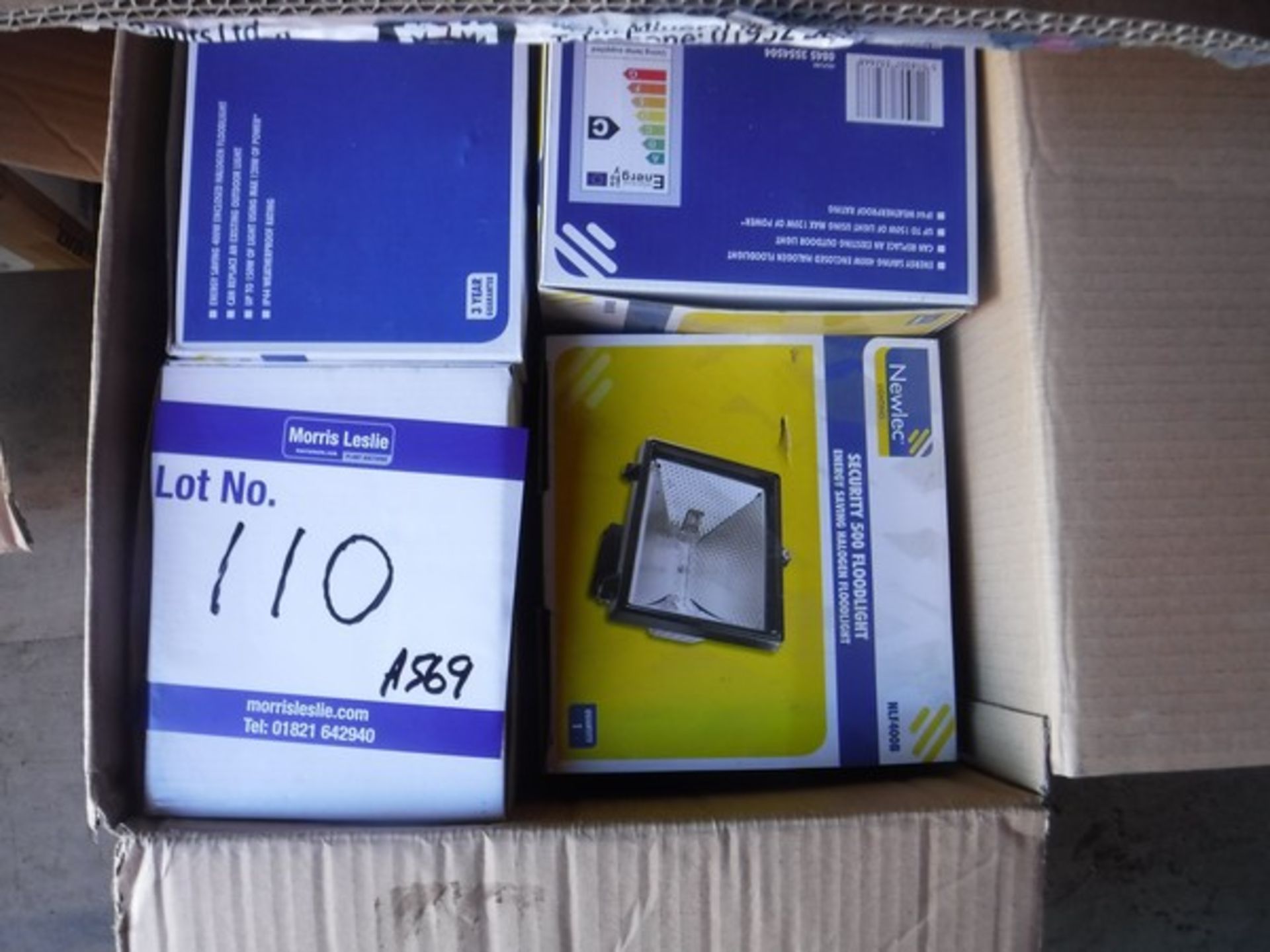 4 boxes of light tubes, light bulbs & security lights - Image 2 of 5