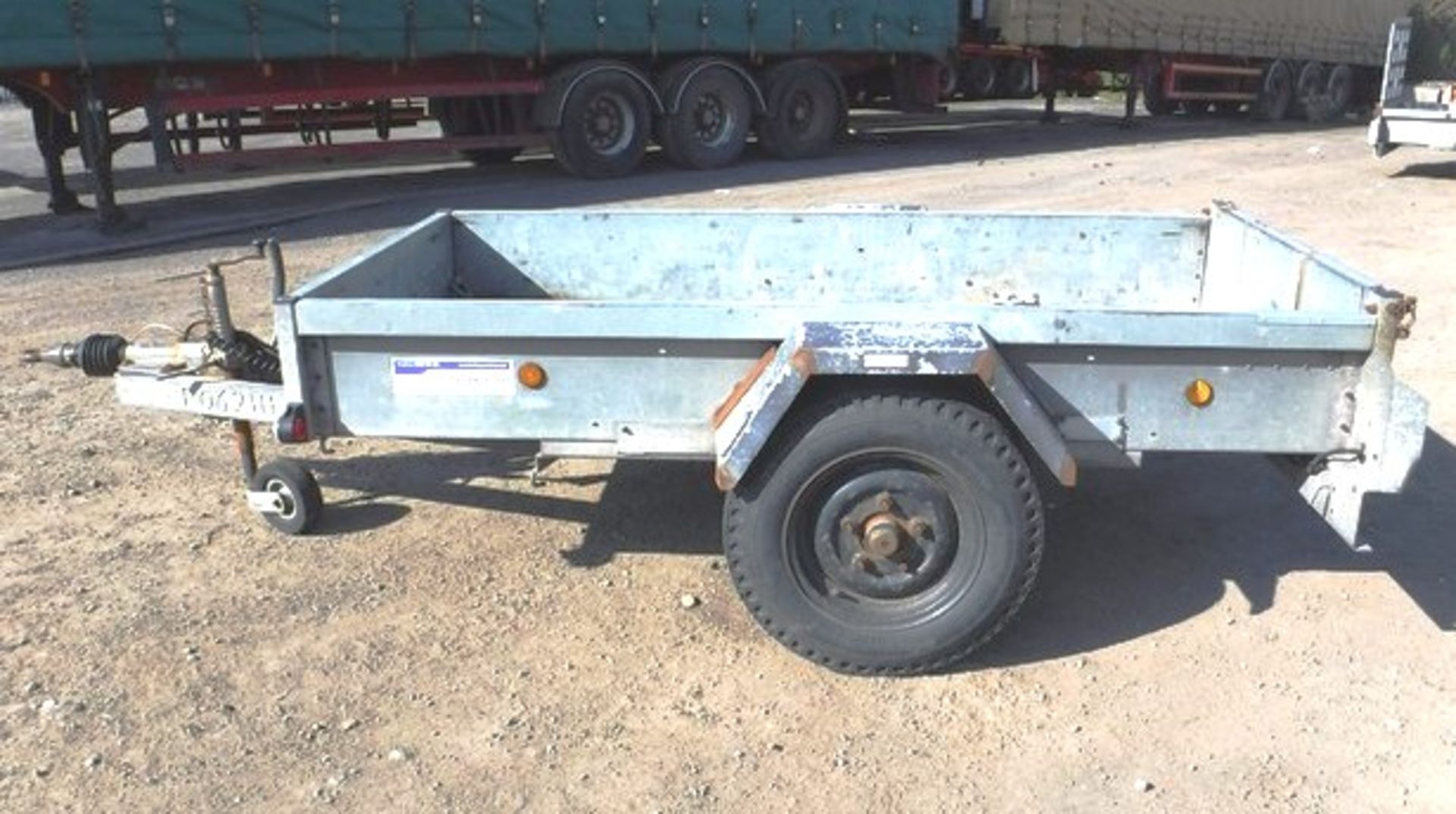 INDESPENSION single axle trailer. 8ft x 4ft. Asset - 758-6230 - Image 11 of 12