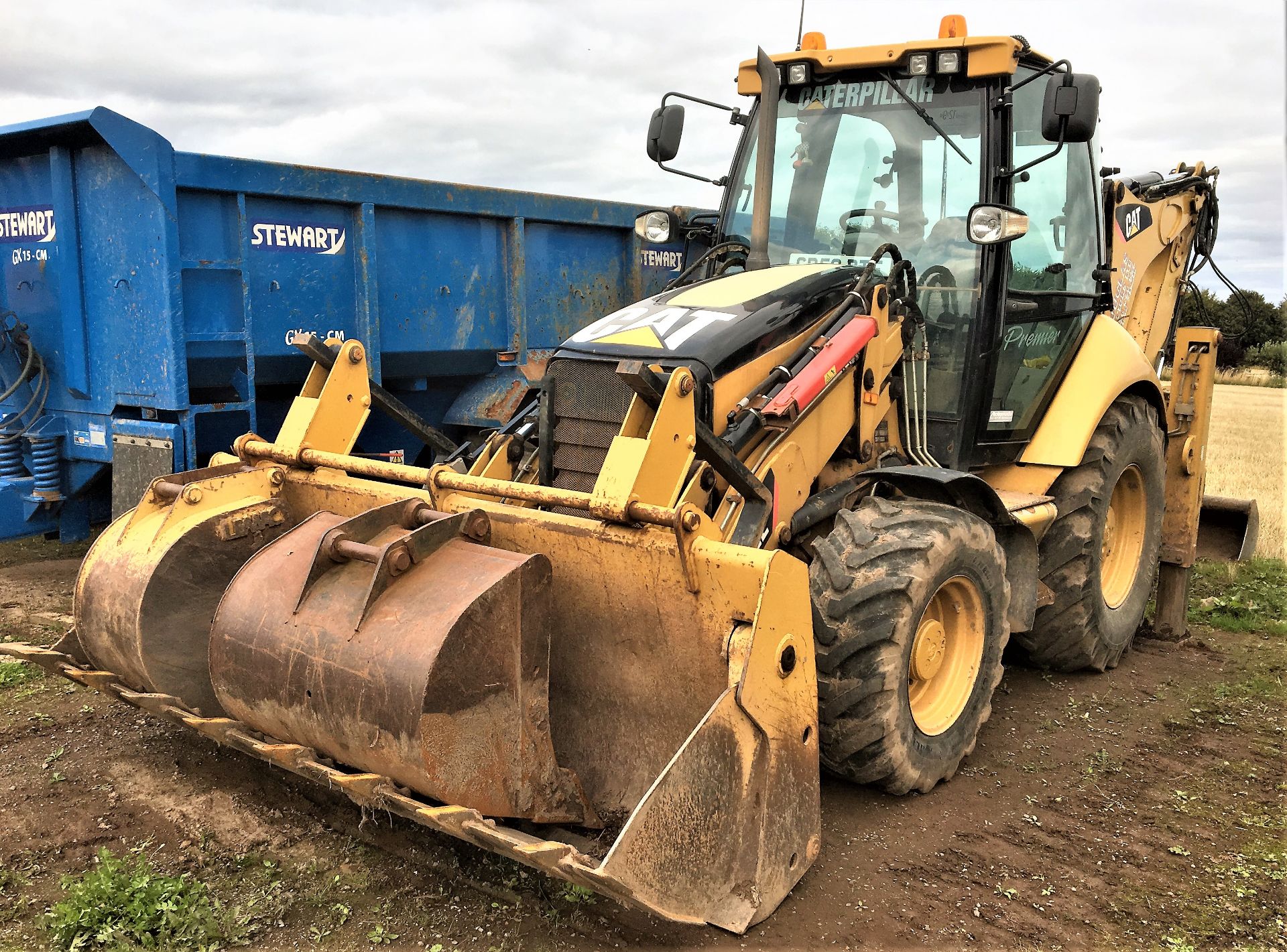 2009 CATERPILLER 432E backhoe loader. S/N CAT0432EHRXS00257. 3 buckets. 4639hrs (not verifed) - Bild 2 aus 27