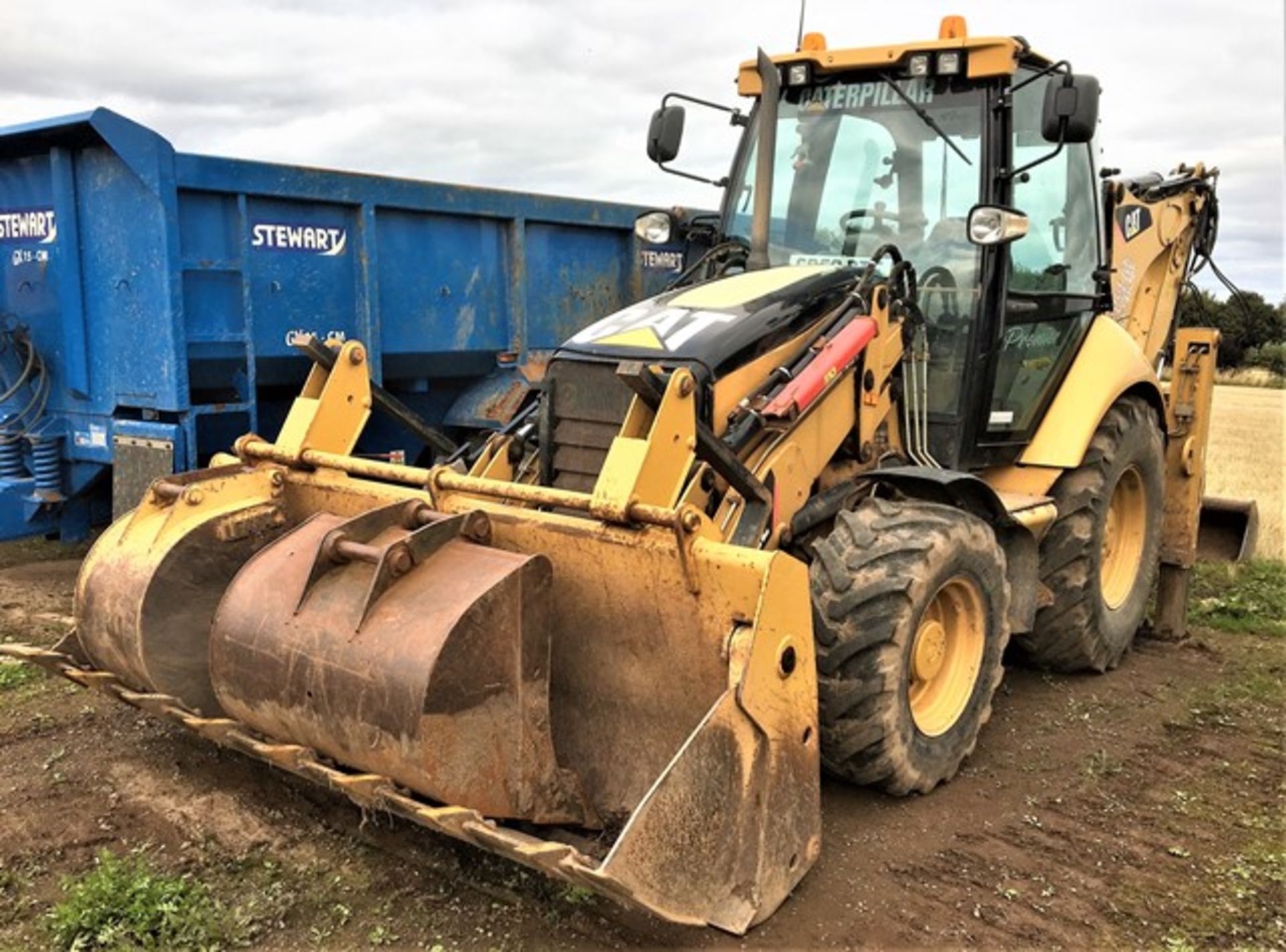 2009 CATERPILLER 432E backhoe loader. S/N CAT0432EHRXS00257. 3 buckets. 4639hrs (not verifed) - Image 27 of 27