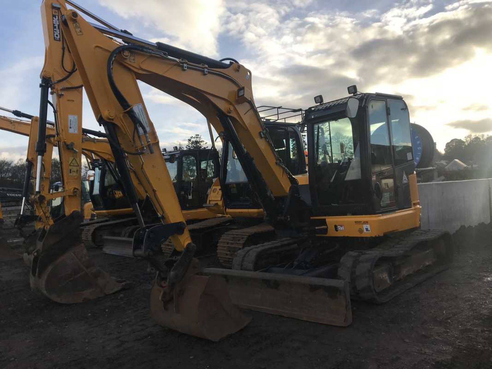 2015 JCB 85Z-1 midi excavator c/w rubber tracks, q/hitch, air con, bladeVIN- JCB085Z1C02249171 4754 - Bild 2 aus 24