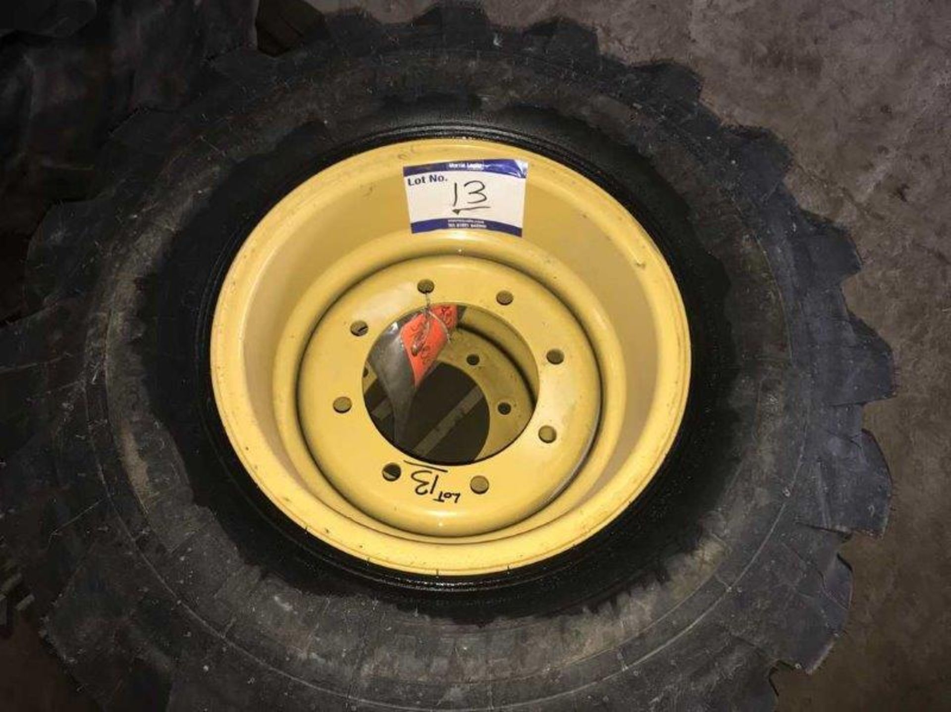 2 X BRAND NEW MICHELIN 340/80 18 TYRES AND RIMS TO SUIT CAT 432 - Image 2 of 2