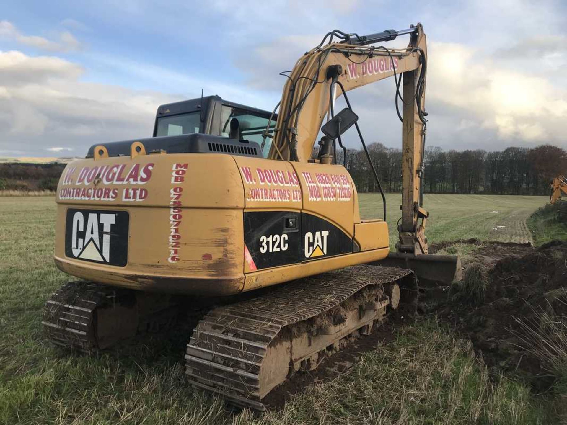 2007 CATERPILLER 312C tracked excavator. 3 bucketsS/N CAT0312CCDBN01044. 8323 hrs (not verified) - Image 6 of 14