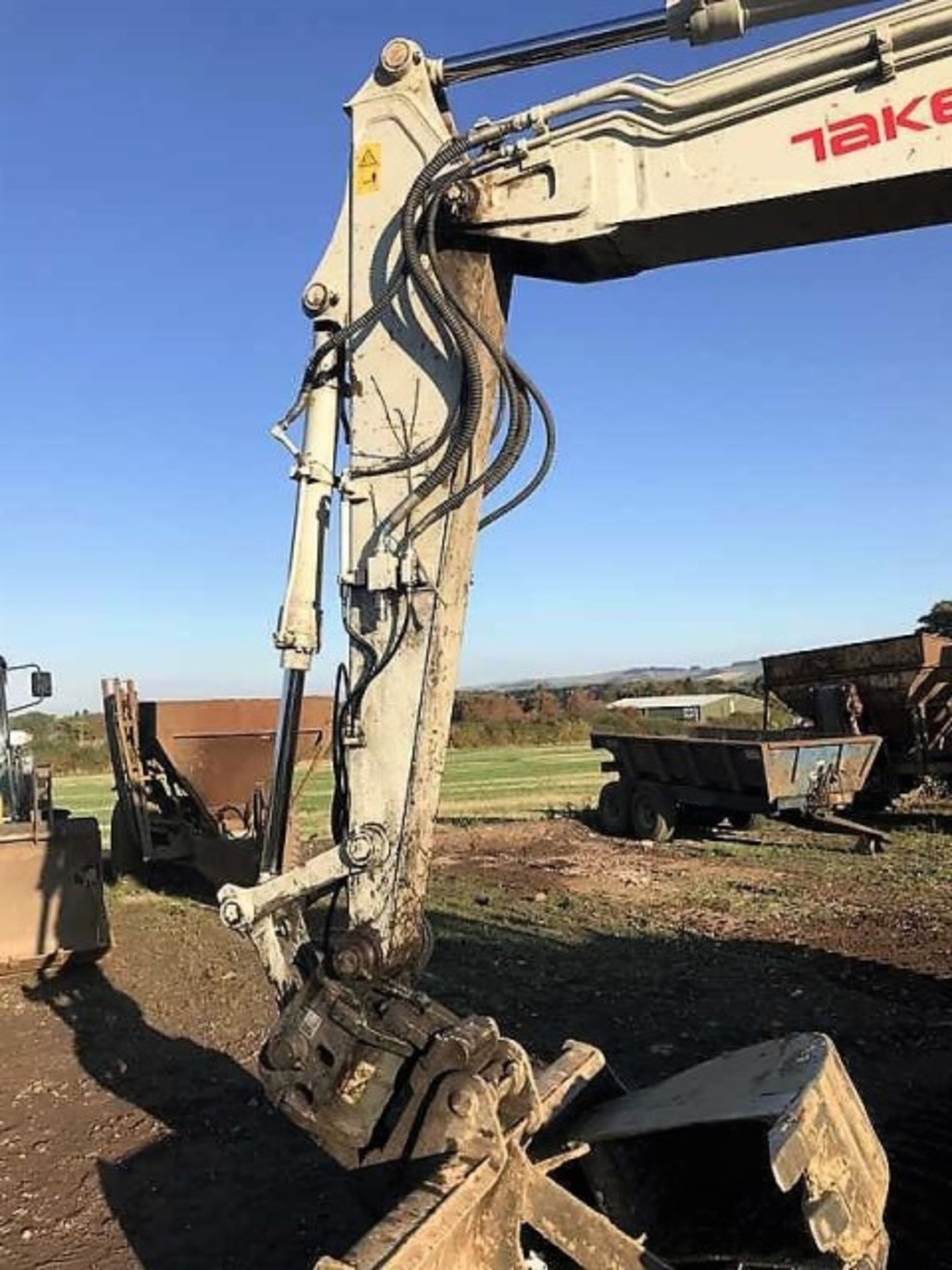 2014 TAKEUCHI 1140 tracked excavator c/w 2014 Exac One Power Tilt q/hitch & 3 buckets. 700mm pads, b - Bild 8 aus 12