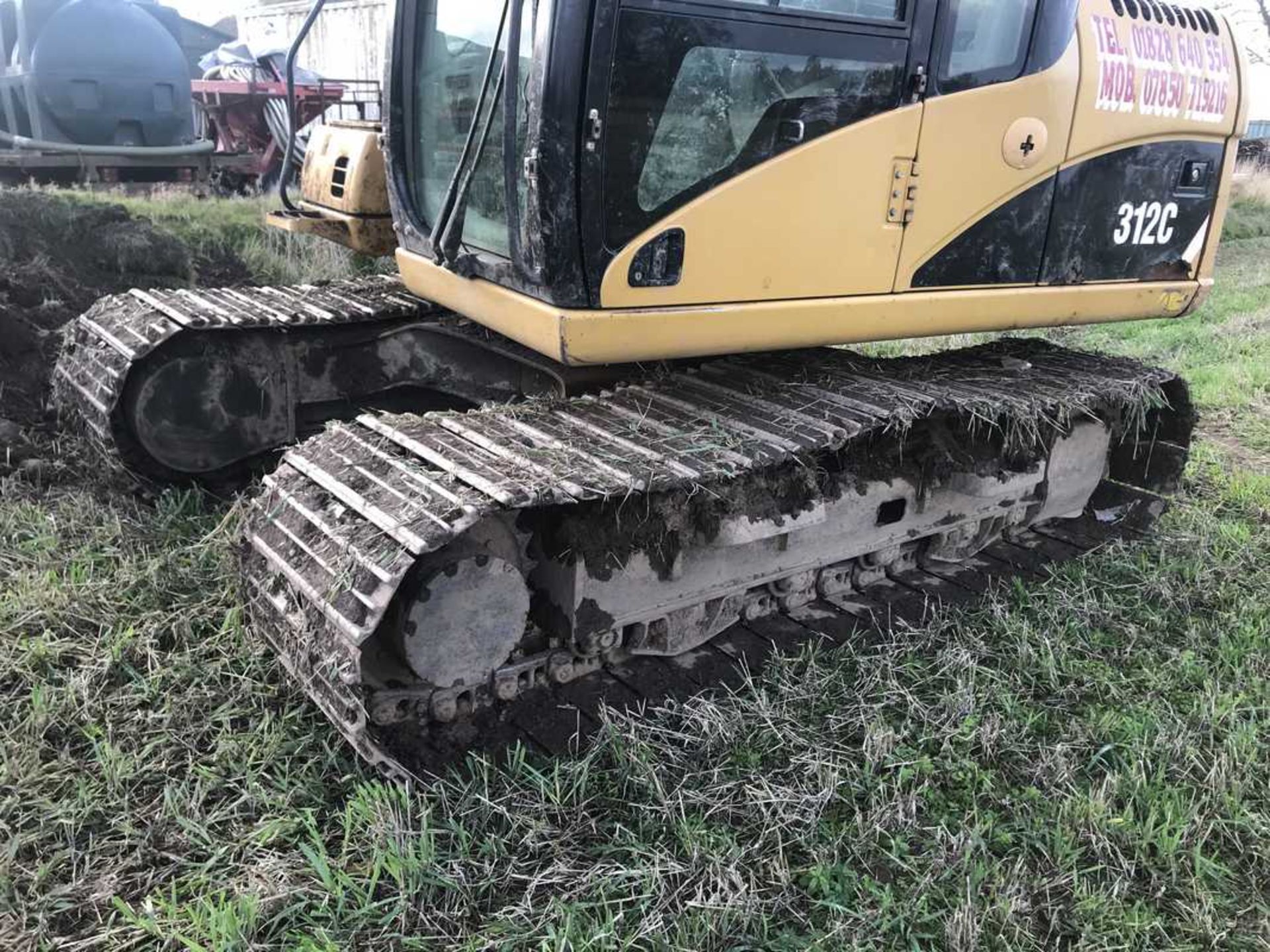 2007 CATERPILLER 312C tracked excavator. 3 bucketsS/N CAT0312CCDBN01044. 8323 hrs (not verified) - Bild 8 aus 14