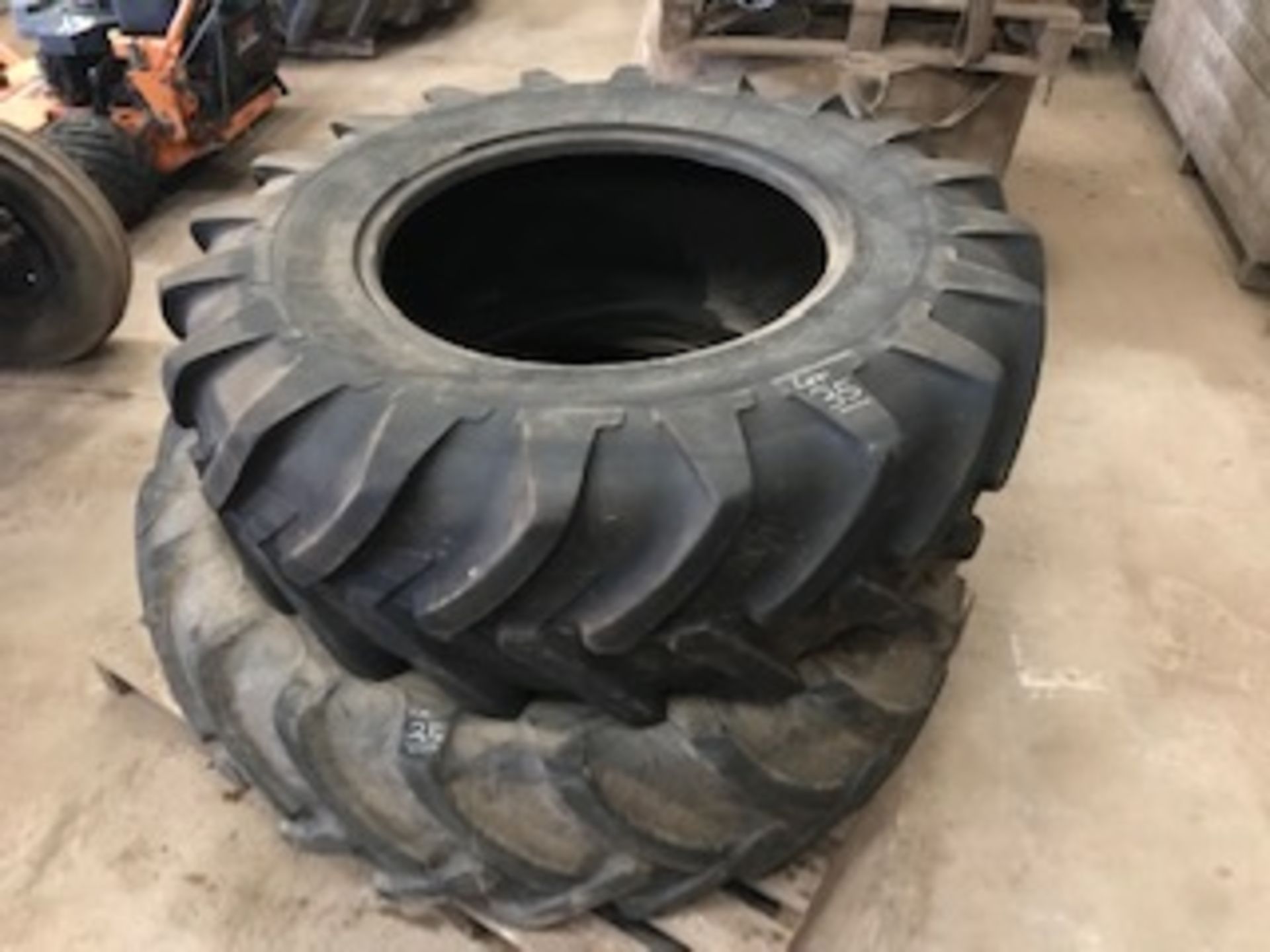 2 X USED 16.9 R28 TYRES