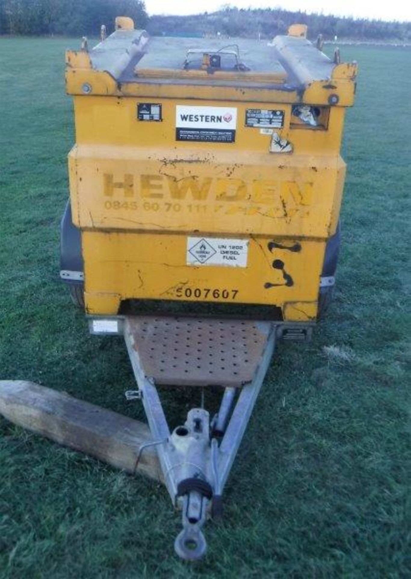 2008 WESTERN fastow 950ltr trans cube fuel bowser S/N 070505413997 (5007607) - Image 3 of 20