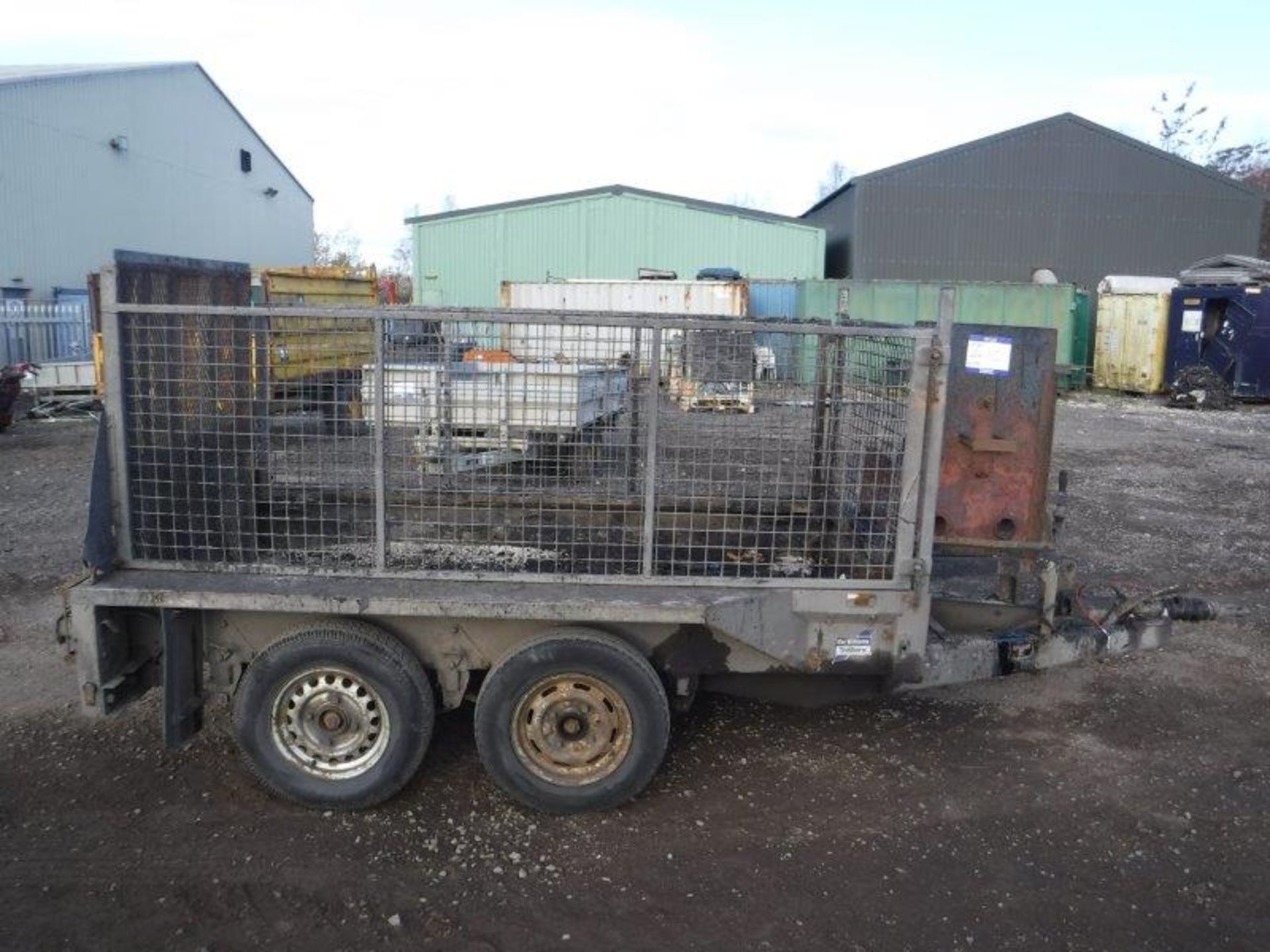 IFOR WILLIAMS twin axle caged trailer S/N K600000-0569712 - Image 3 of 6