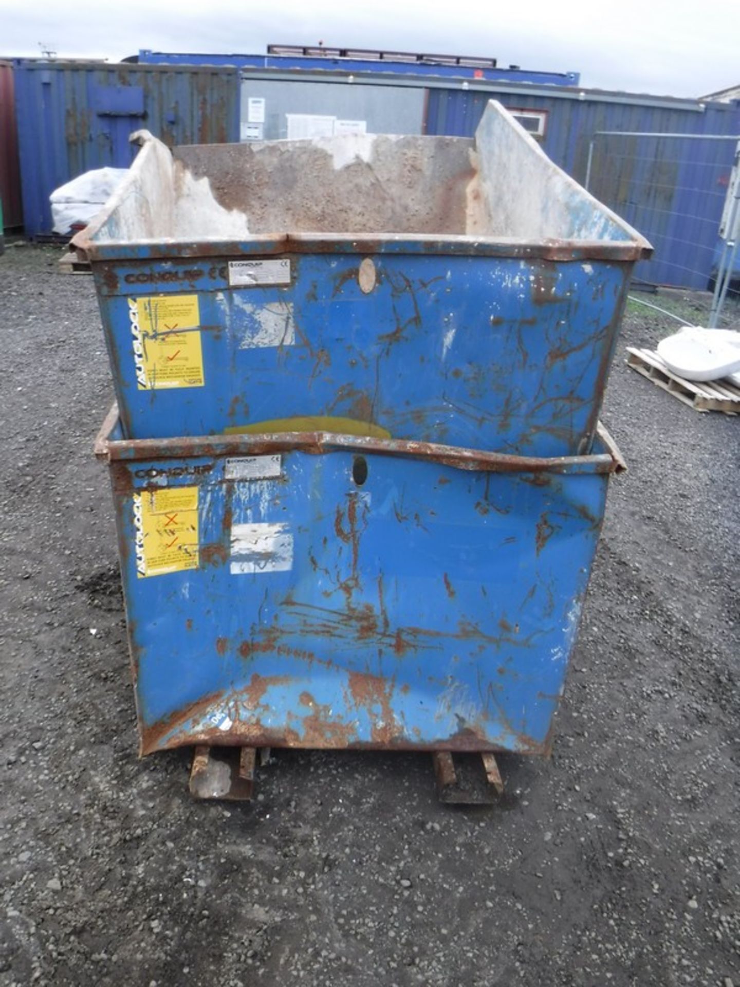 2015 CONQUIP 1200ltr tipping skips x 2 S/N CQ45589 & CQ47577 - Bild 3 aus 6