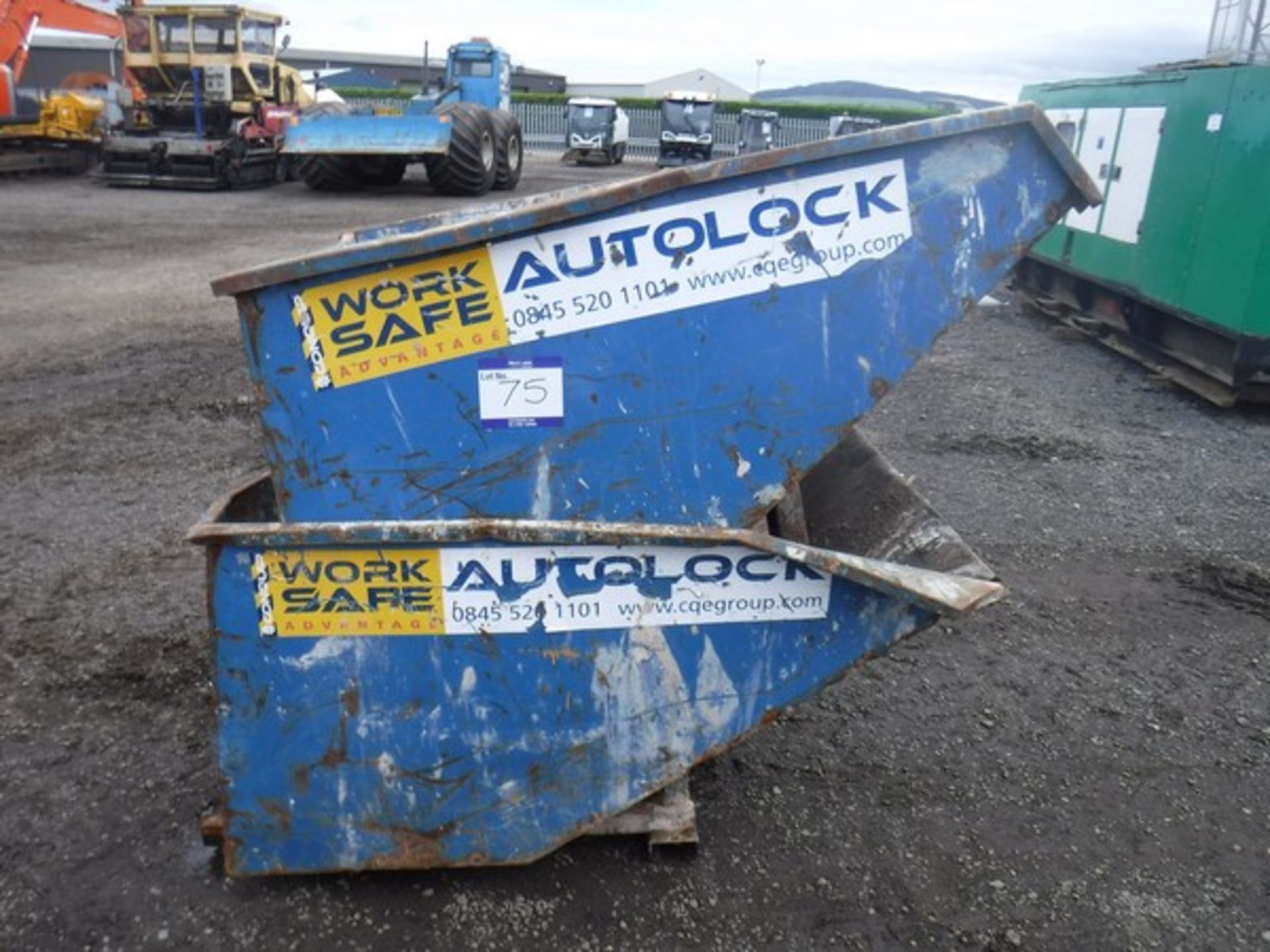 2015 CONQUIP 1200ltr tipping skips x 2 S/N CQ45589 & CQ47577