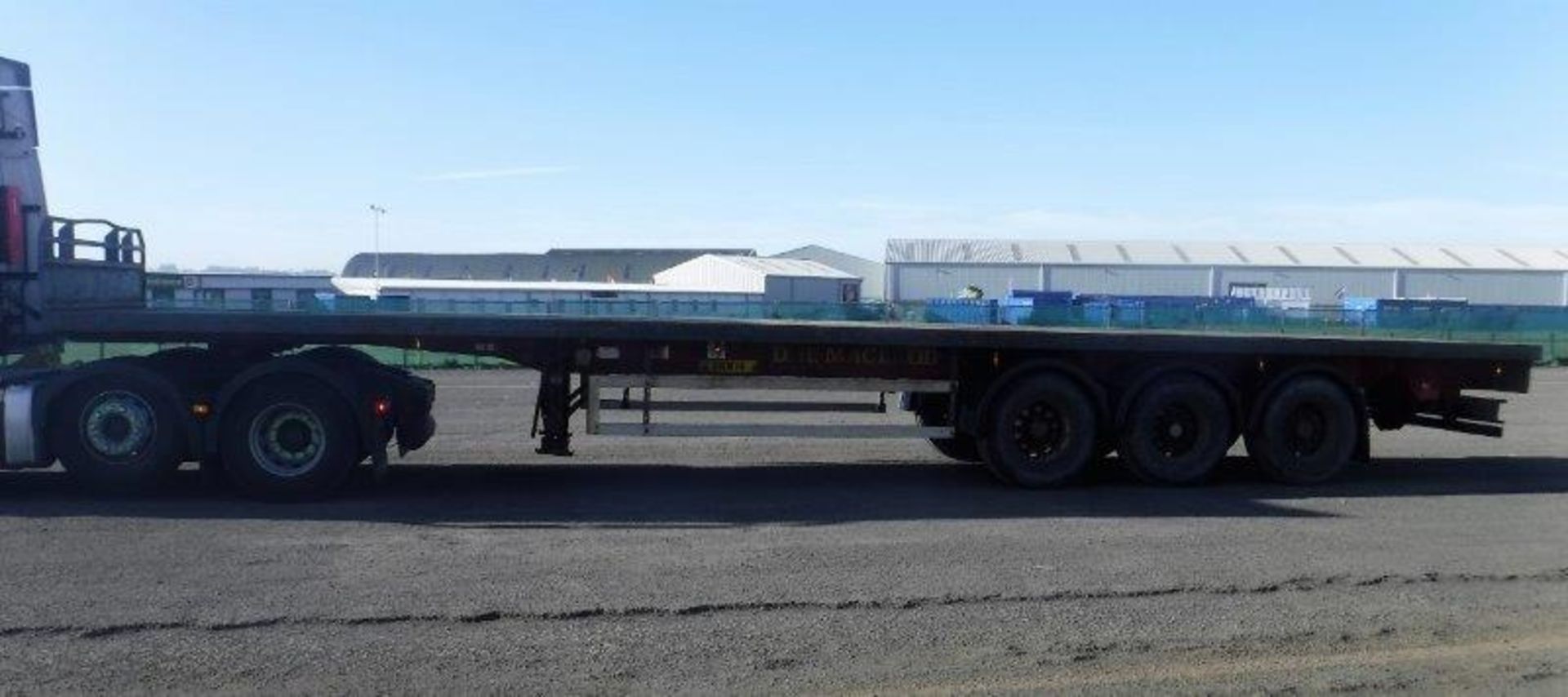 2005 MONTRACON triaxle flat bed trailer MOT April 2019 - Image 5 of 12