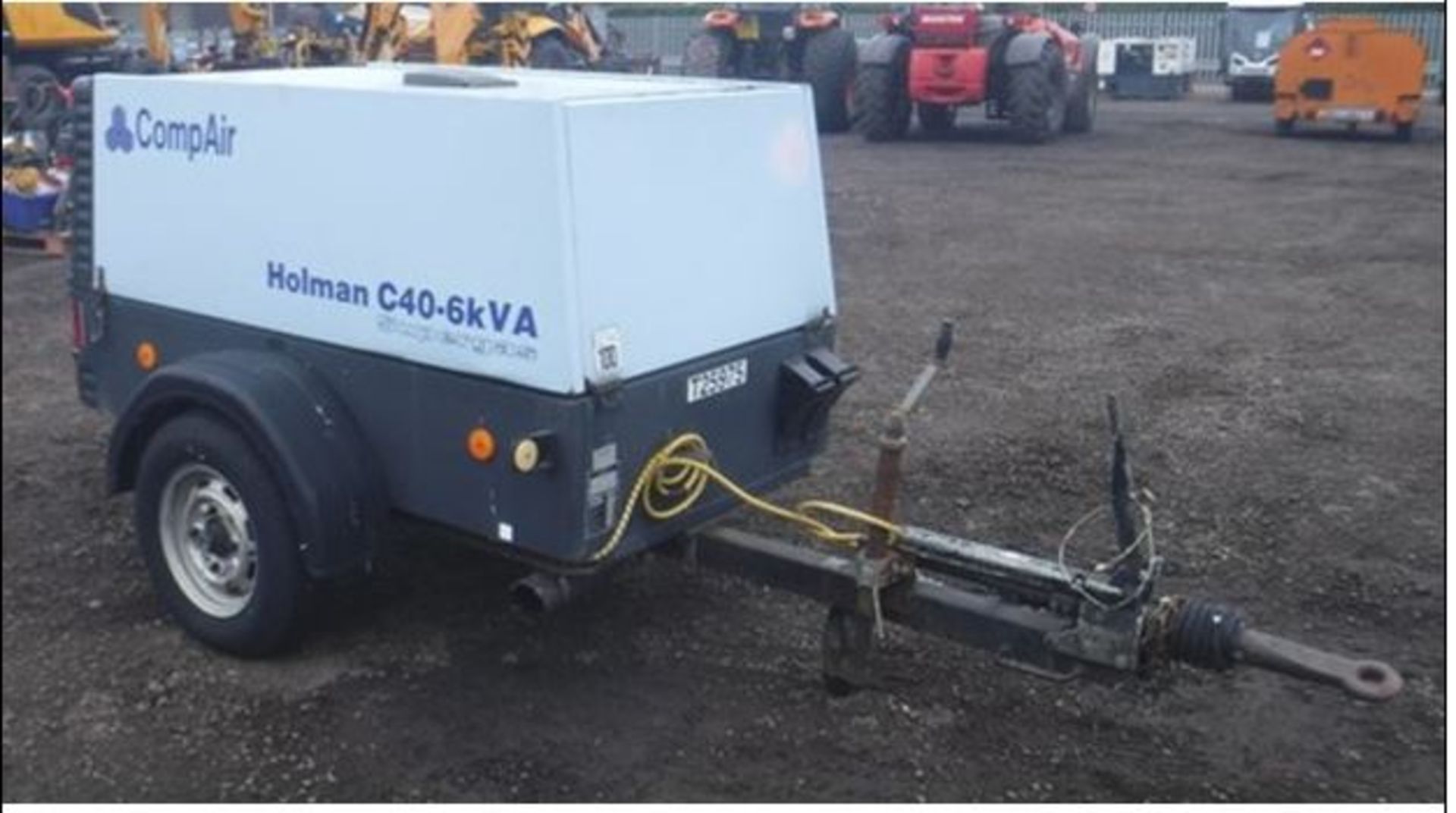 2000 COMPAIR DLT040 compressor. Model - Holman C40-6kVA Supergas. 677hrs (not verified). Asset - T25