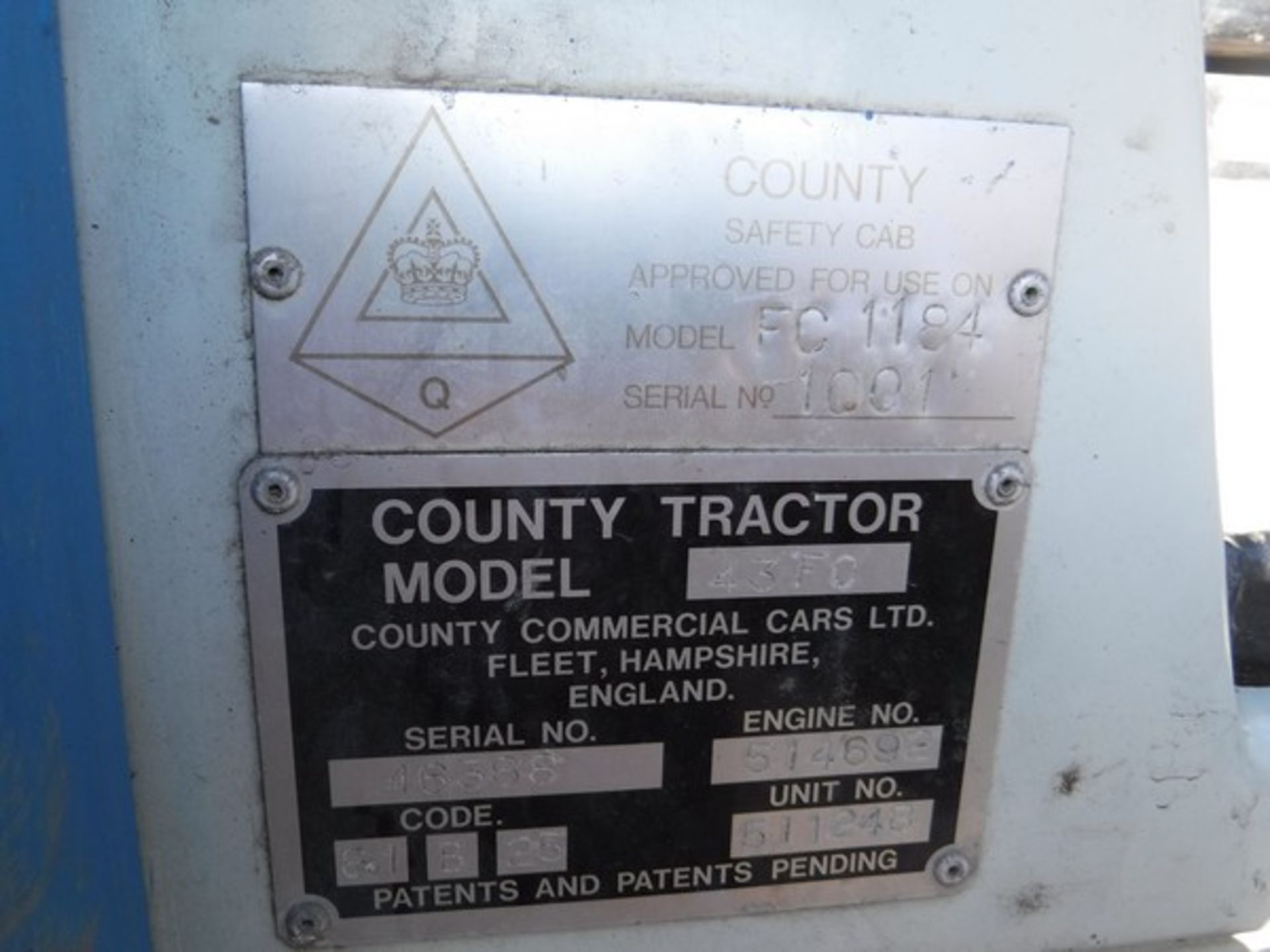 1981 COUNTY COMM CARS winch tractors Reg No OTT 607W. S/N 511248/46368 - Image 10 of 18