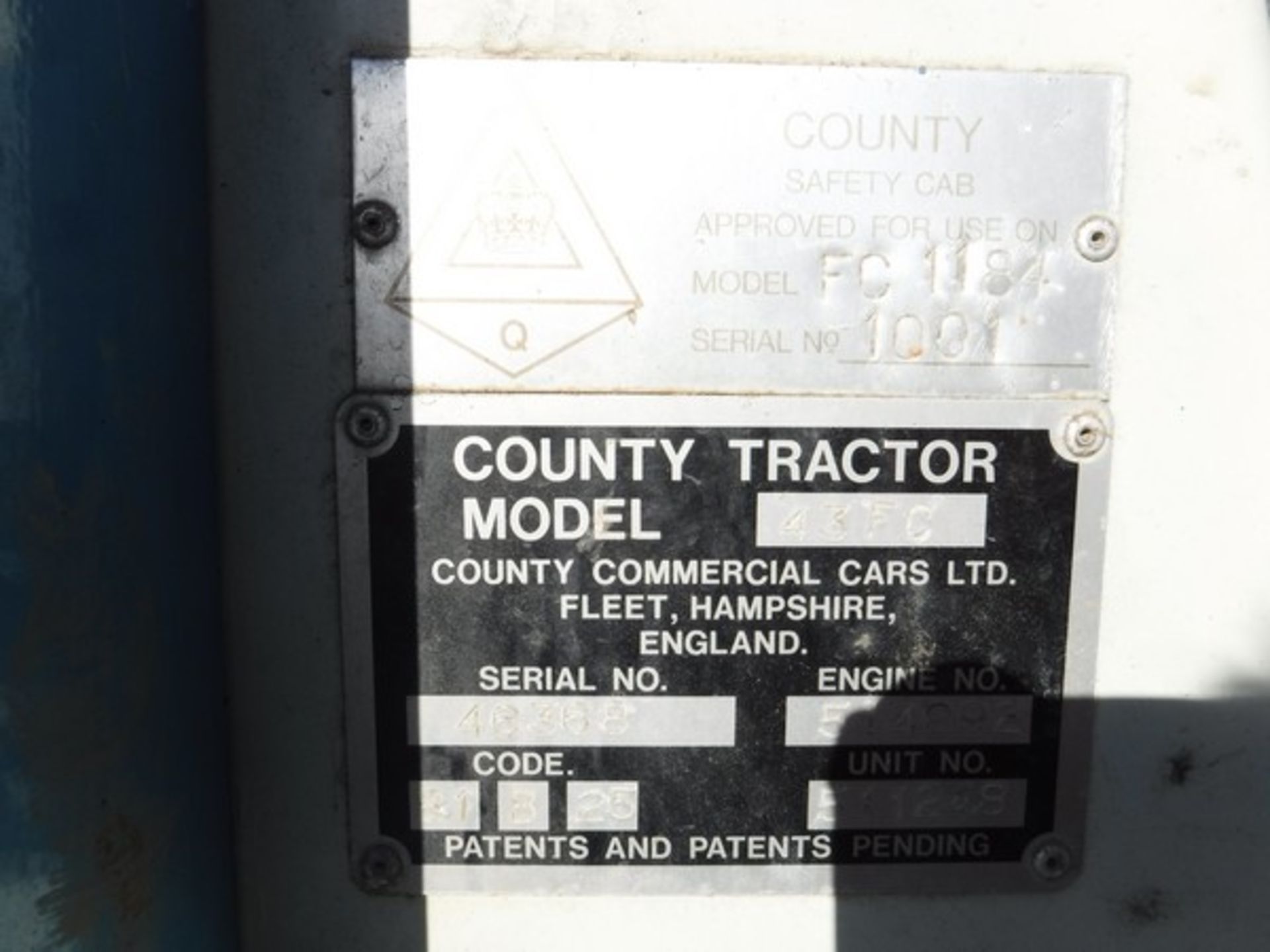 1981 COUNTY COMM CARS winch tractors Reg No OTT 607W. S/N 511248/46368 - Image 9 of 18